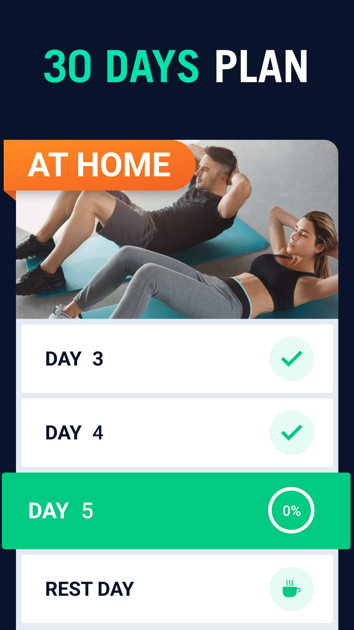 اسکرین شات 2 برنامه 30 Day Fitness Challenge