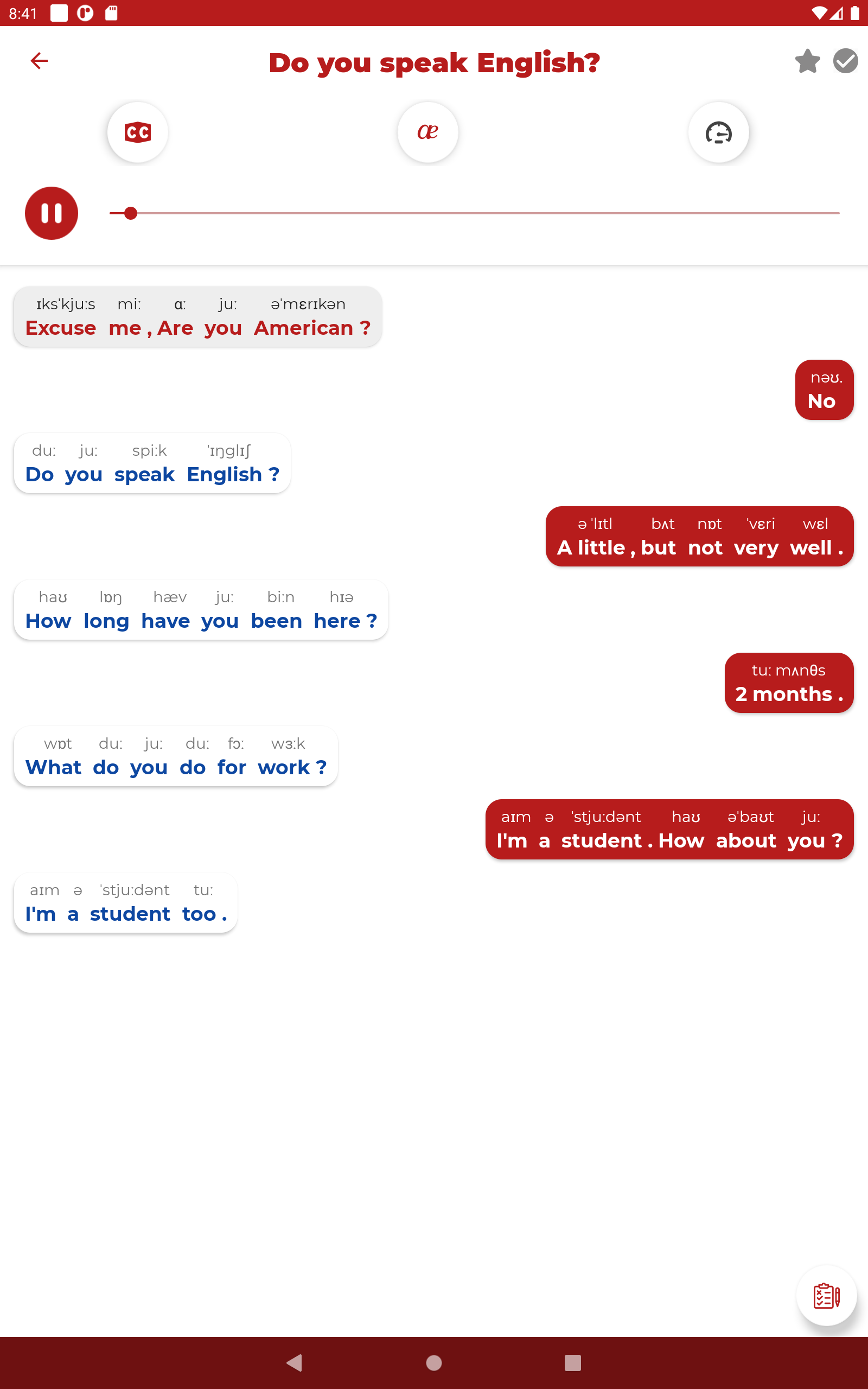 اسکرین شات 4 برنامه English ー Listening・Speaking