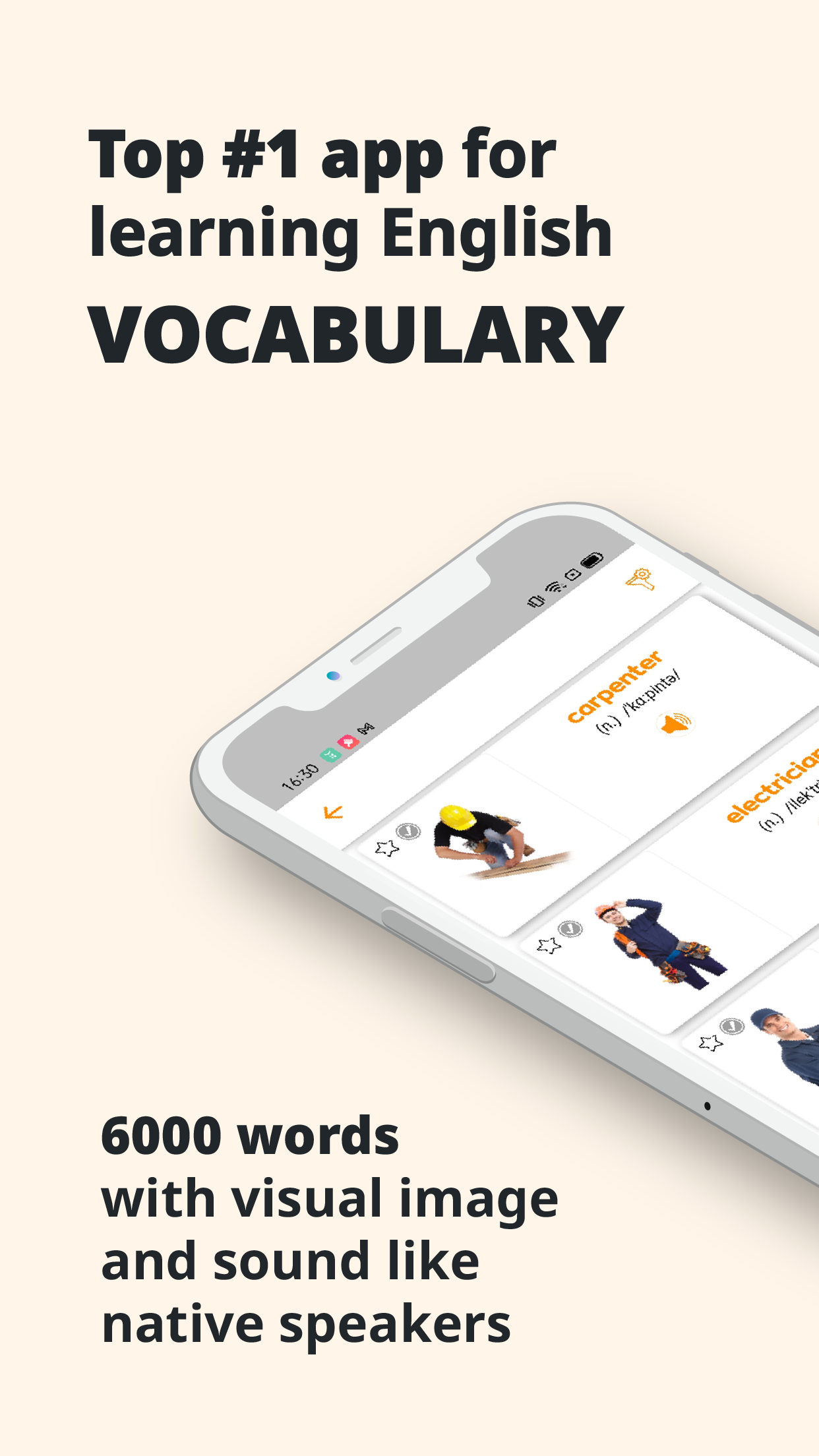 اسکرین شات 1 برنامه English Vocabulary