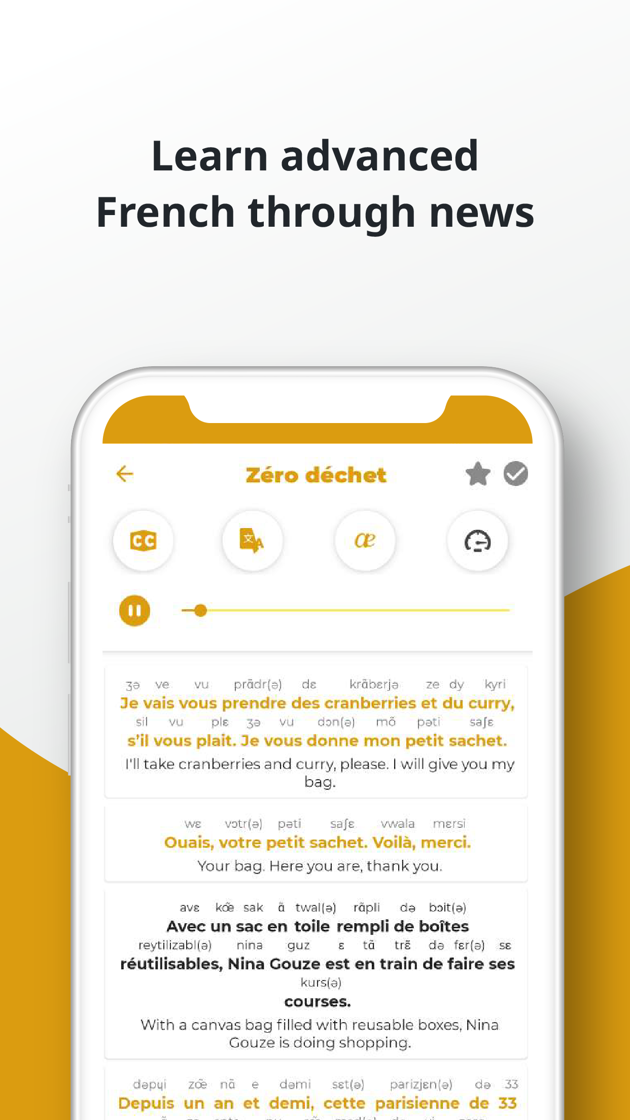 اسکرین شات 7 برنامه French ー Listening・Speaking