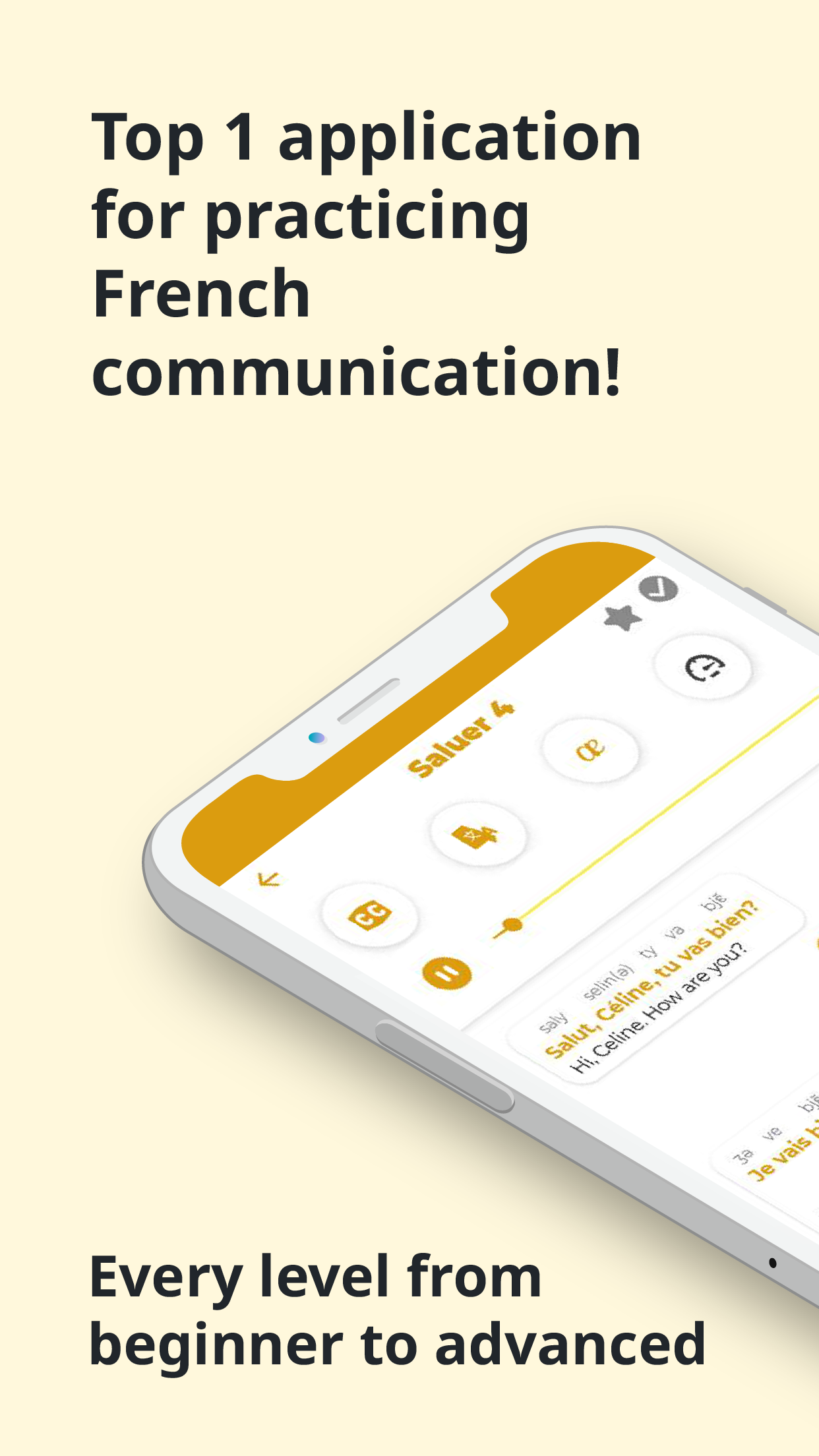 اسکرین شات 1 برنامه French ー Listening・Speaking