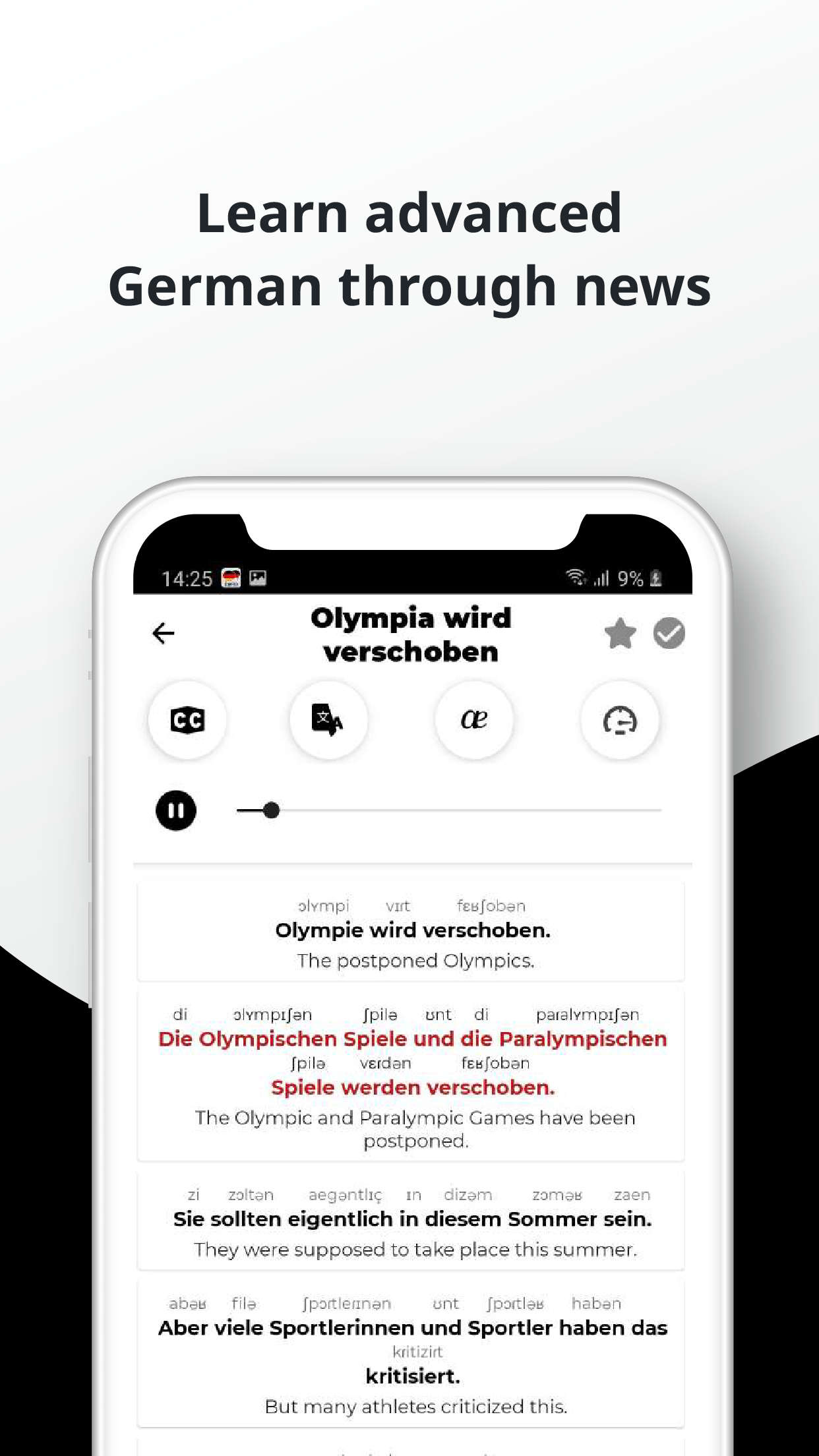 اسکرین شات 7 برنامه German ー Listening・Speaking