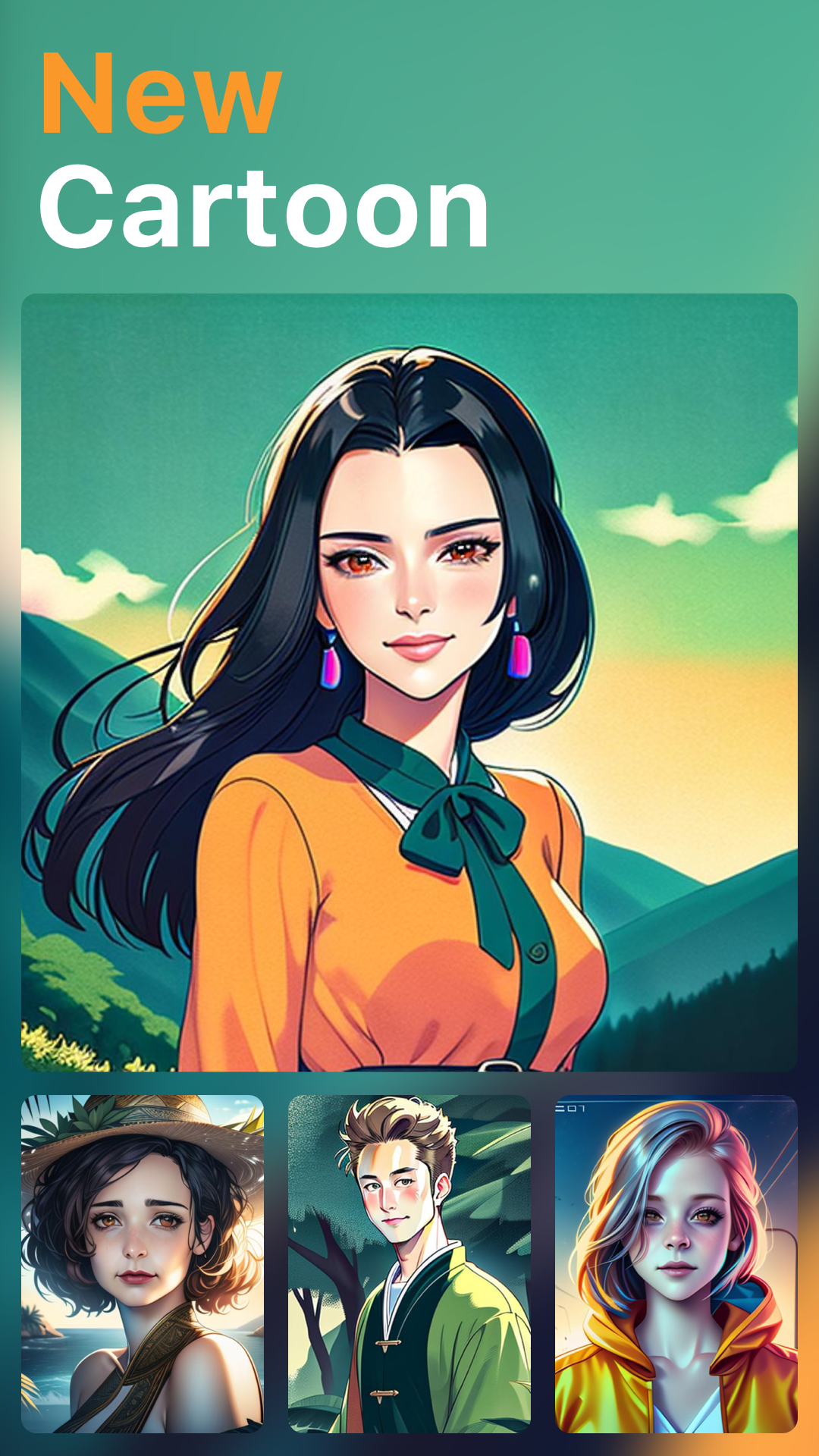 اسکرین شات 1 برنامه PortraitAI: AI Portrait Filter
