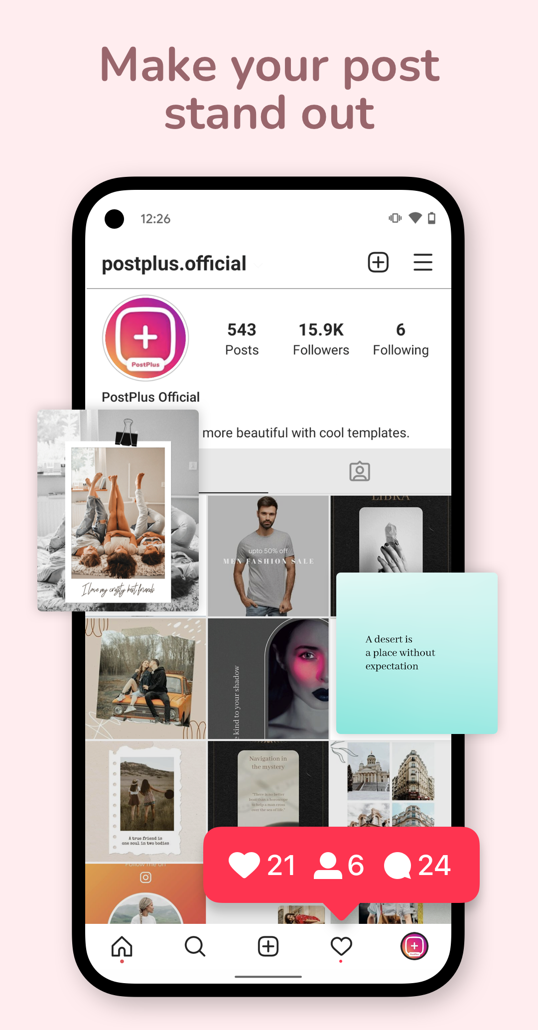 اسکرین شات 5 برنامه Post Maker for Social Media
