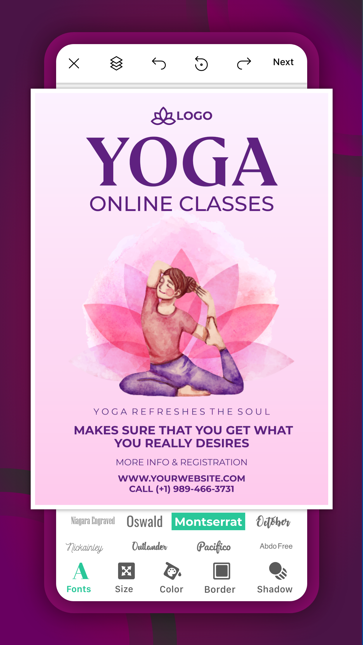 اسکرین شات 4 برنامه Poster Maker & Flyer Maker