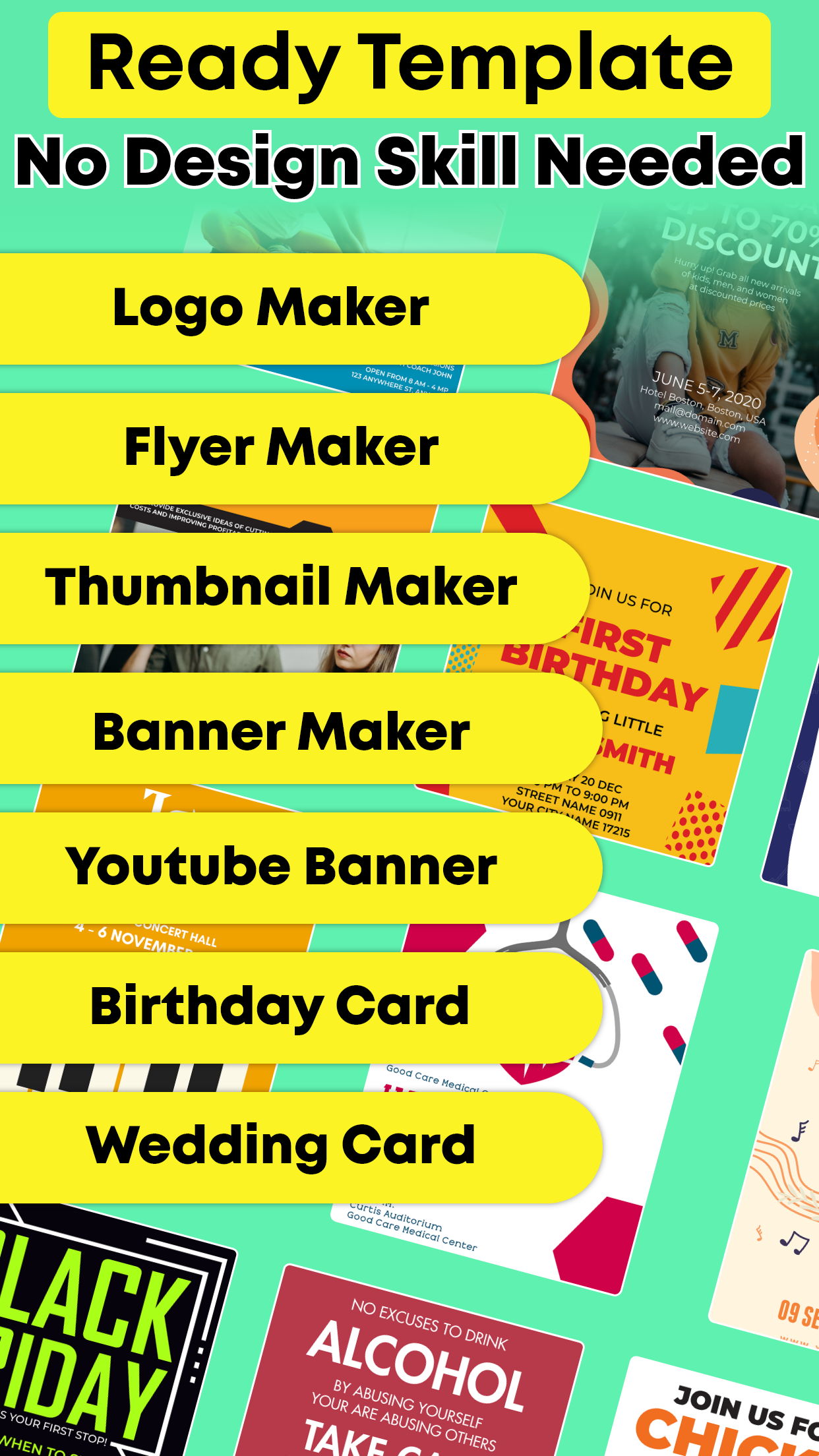 اسکرین شات 3 برنامه Poster Maker and Flyer Maker