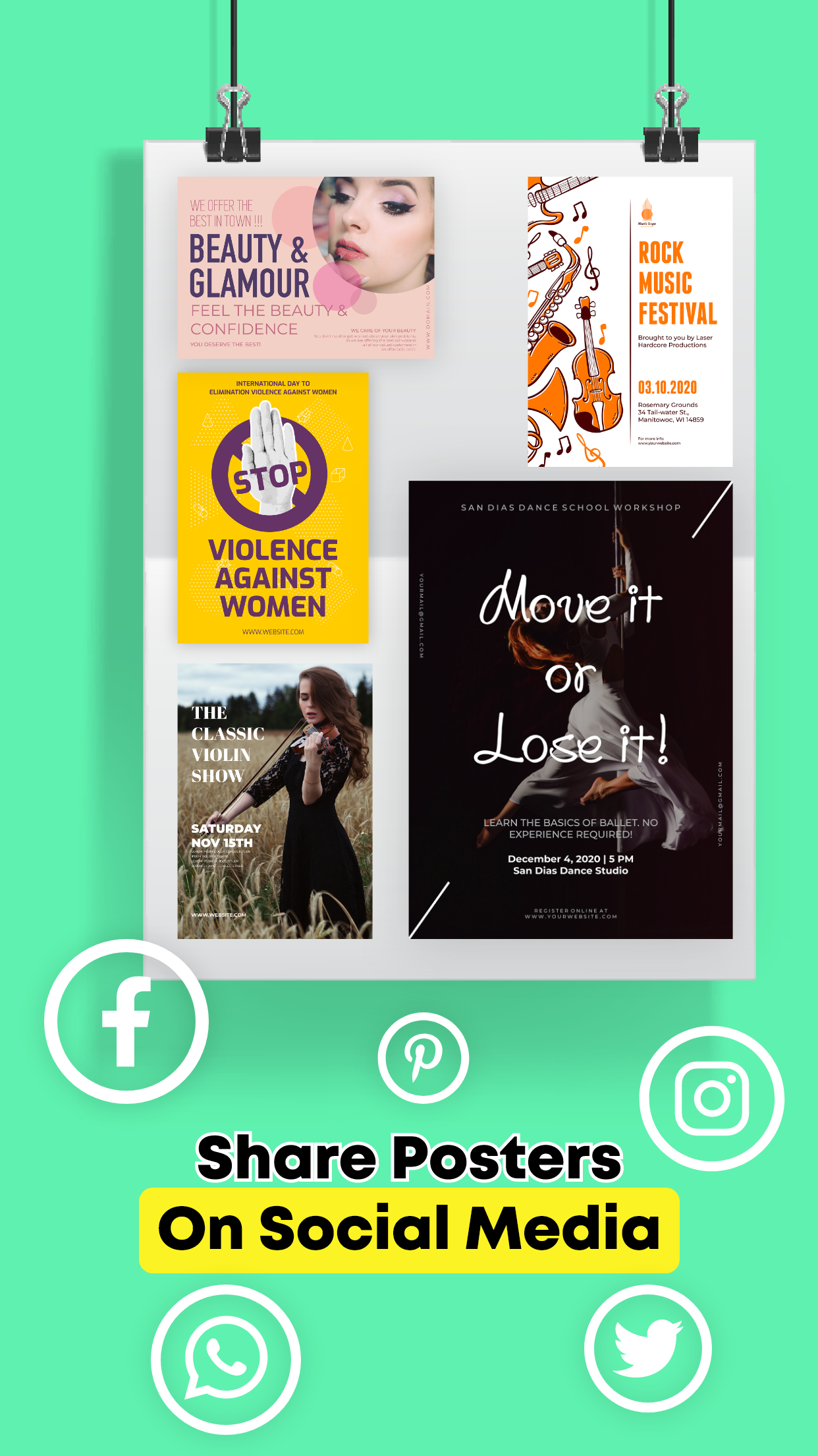 اسکرین شات 6 برنامه Poster Maker and Flyer Maker