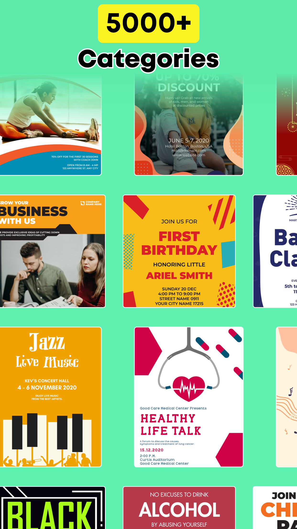 اسکرین شات 4 برنامه Poster Maker and Flyer Maker