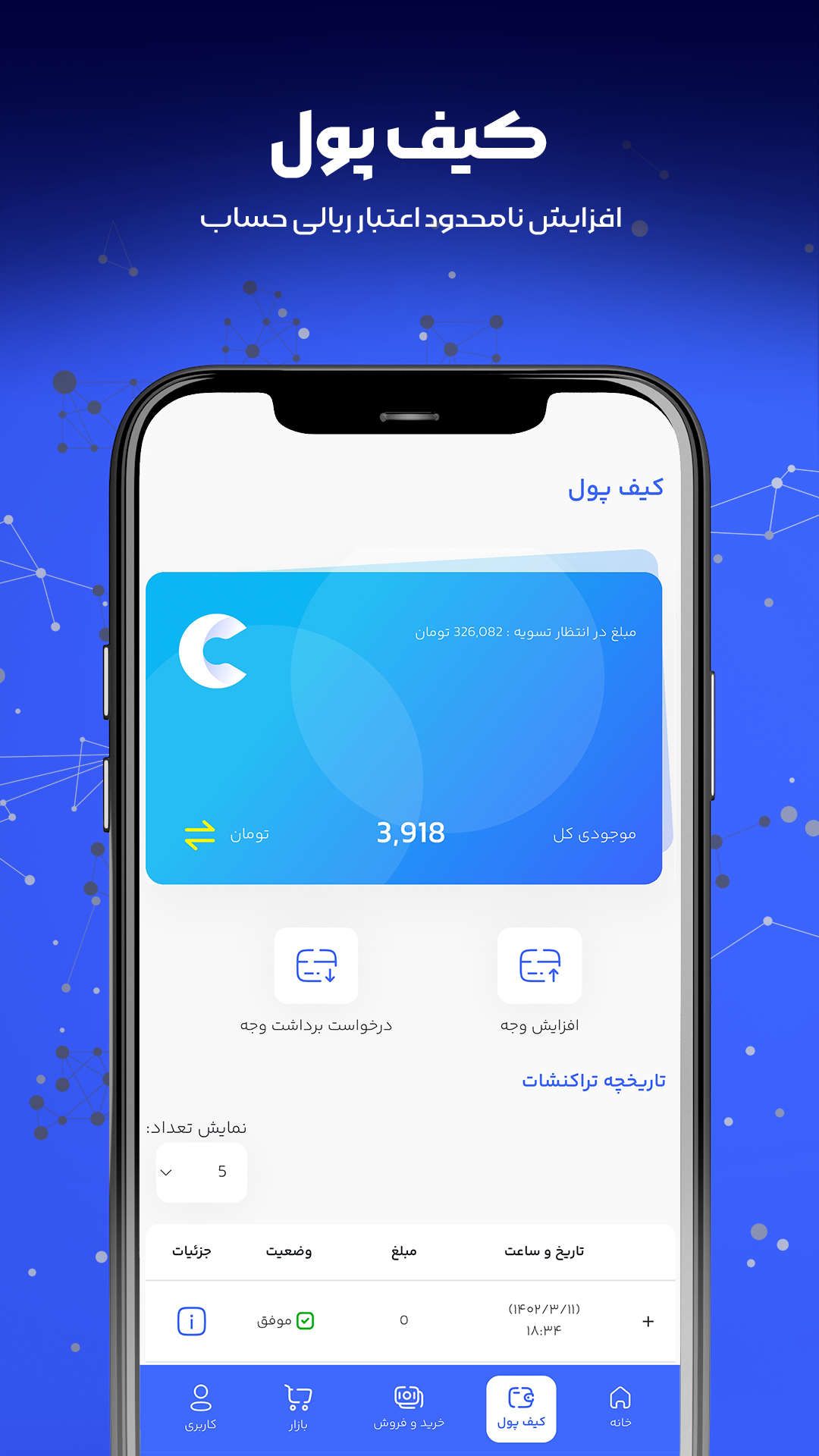 اسکرین شات 2 برنامه ‏مهران بیت | خرید و فروش ارز دیجیتال