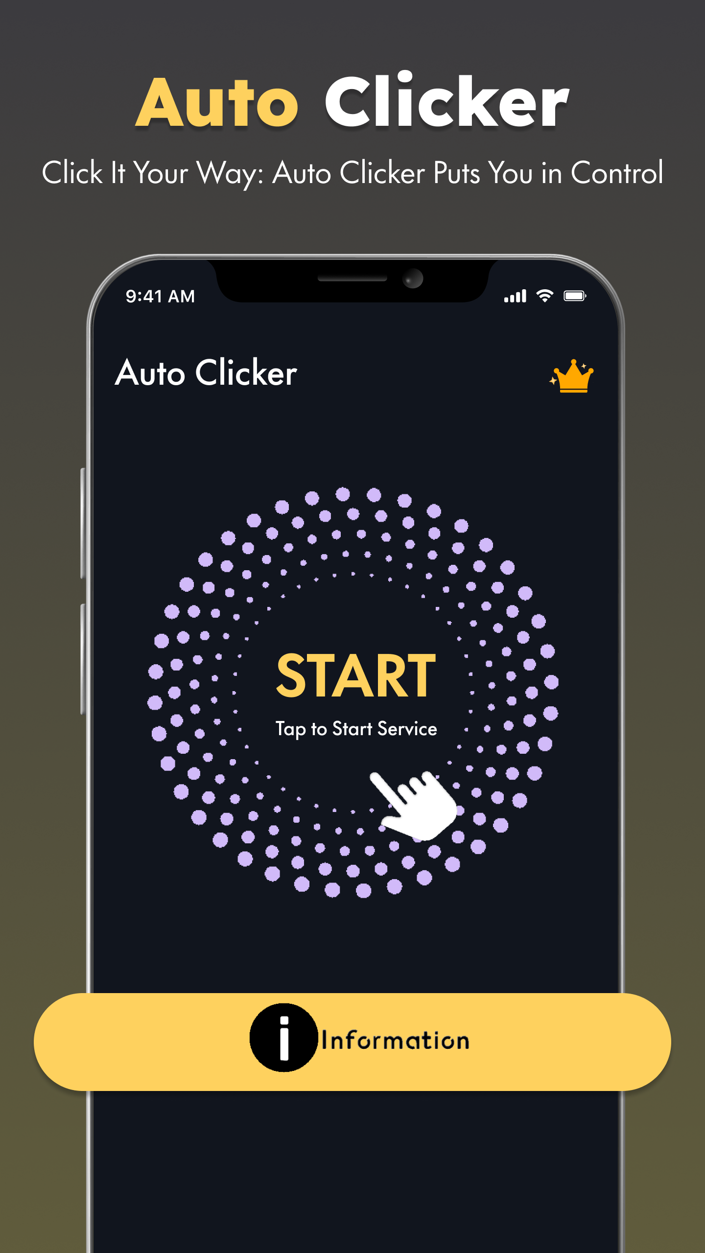 اسکرین شات 1 برنامه Auto Clicker ; Auto Tap
