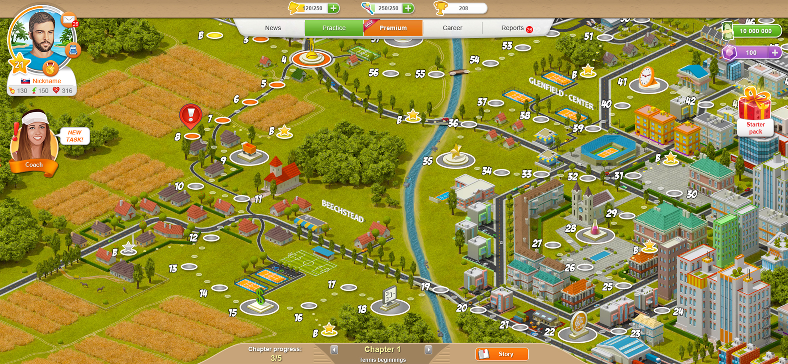 اسکرین شات 6 بازی Tennis Mania Mobile