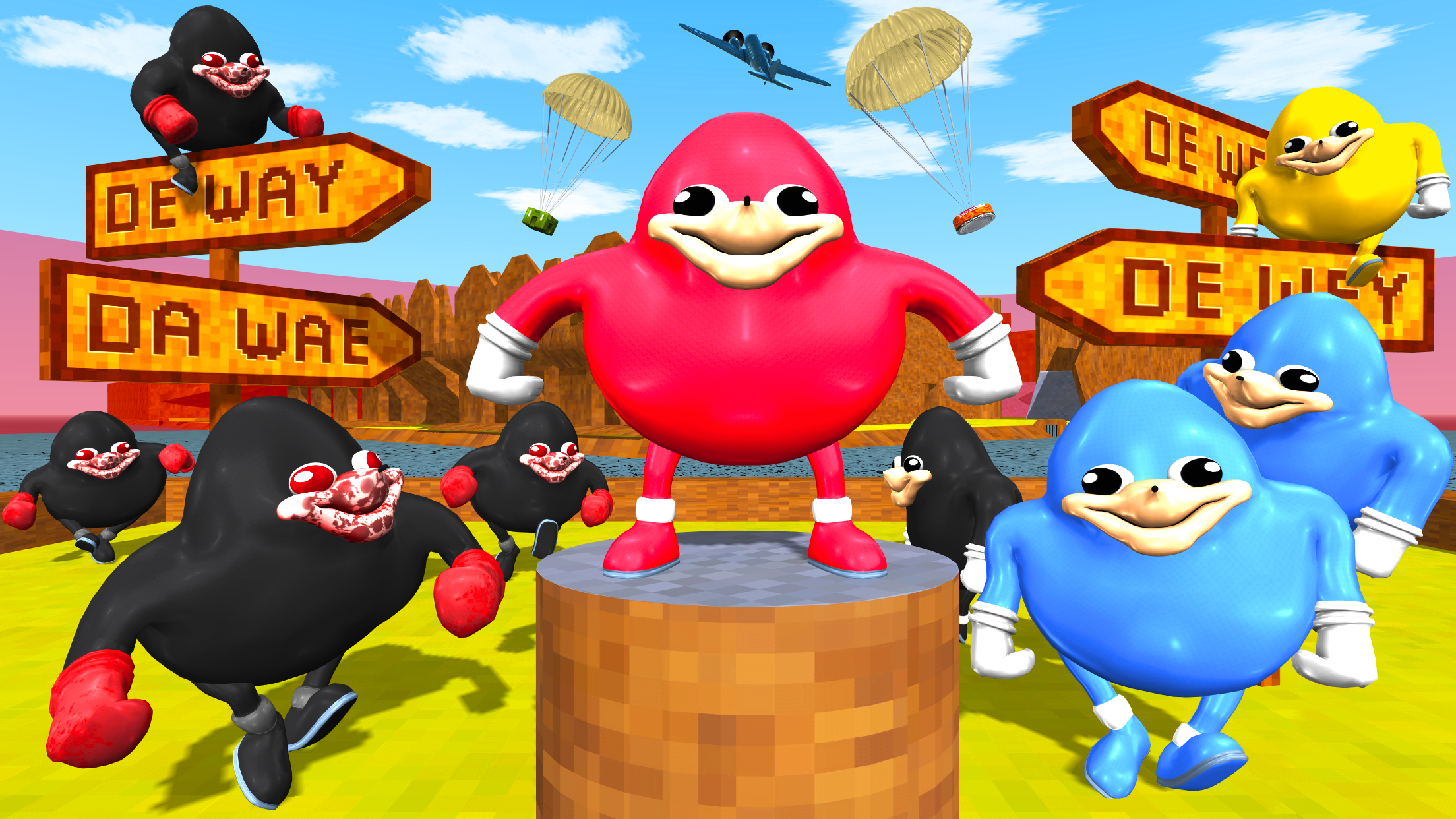 اسکرین شات 3 بازی Ugandan Battle Royale Online