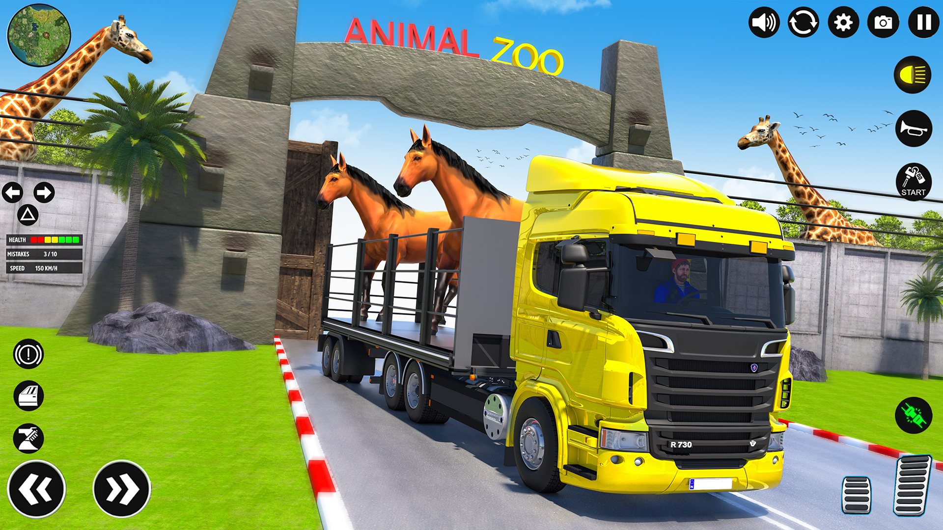 اسکرین شات 2 بازی Animal Transport Truck Driving