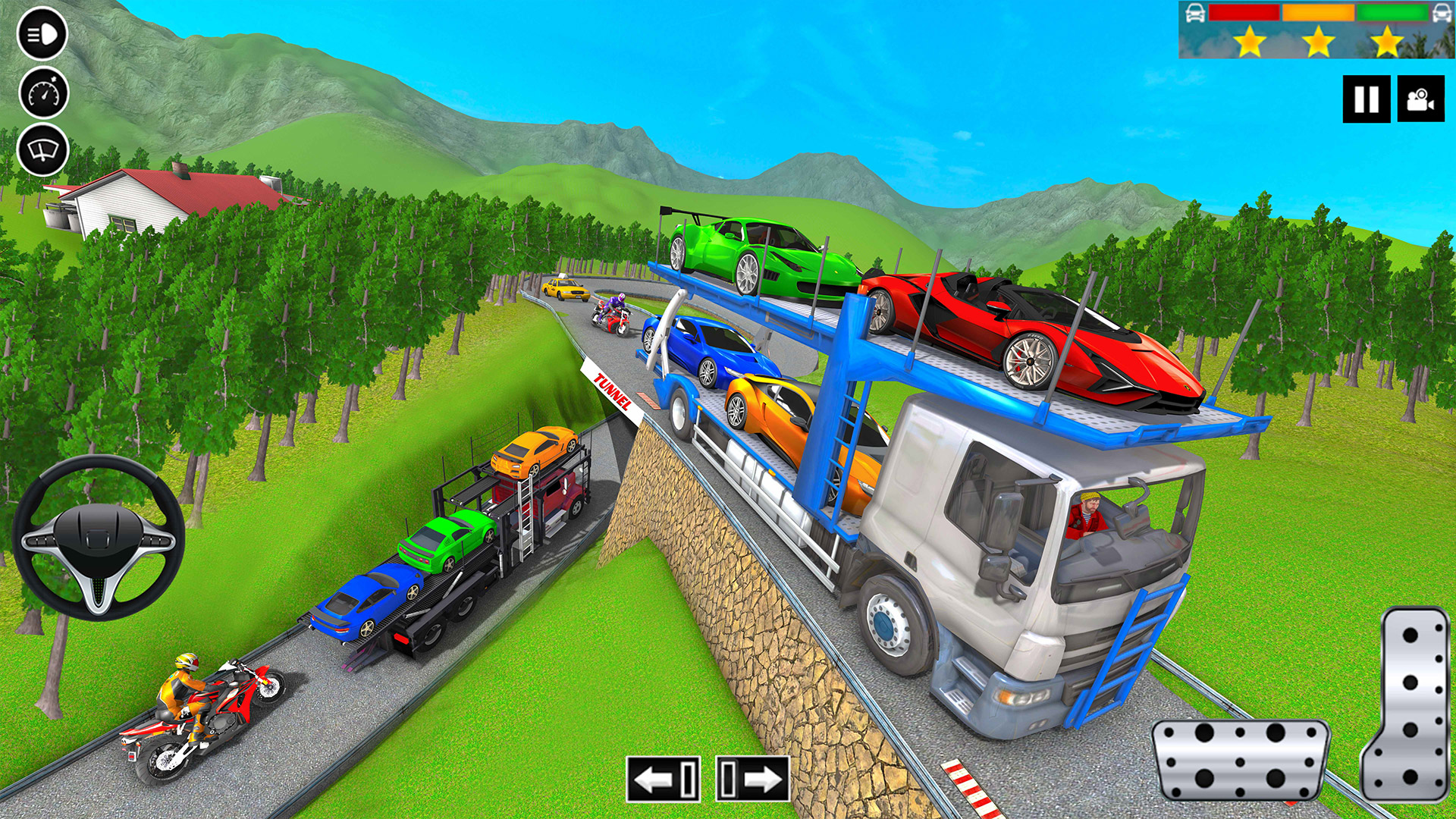 اسکرین شات 7 برنامه Car Transport Truck Sim 3D