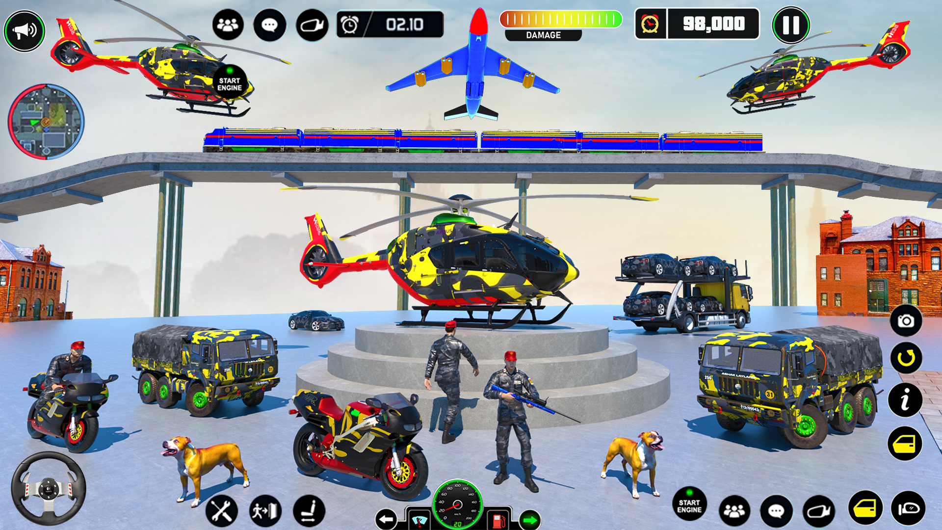 اسکرین شات 1 برنامه Army Vehicle Transporter Games