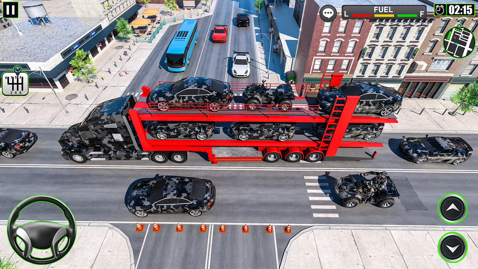 اسکرین شات 7 برنامه Army Vehicle Transporter Games