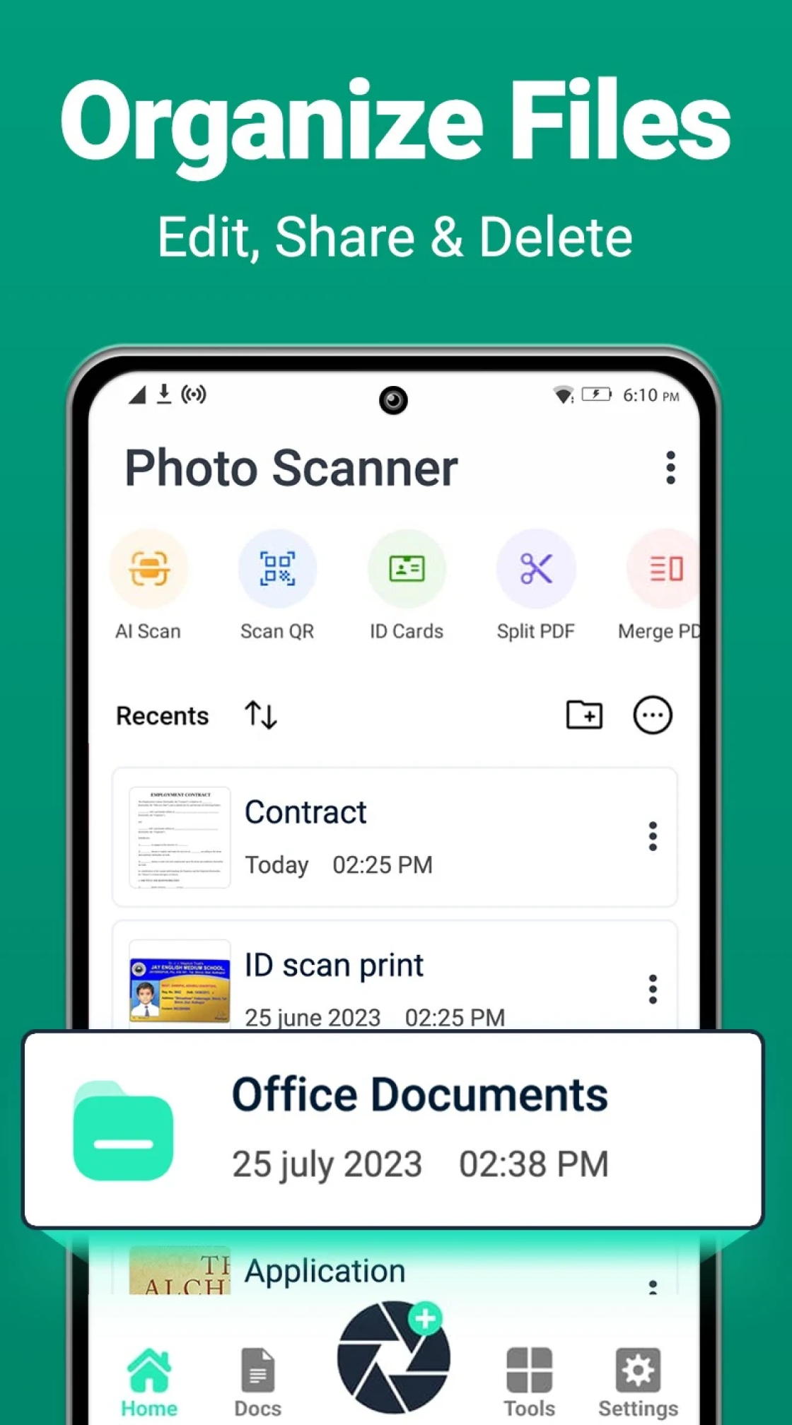 اسکرین شات 7 برنامه Photo Scanner - Scan to PDF