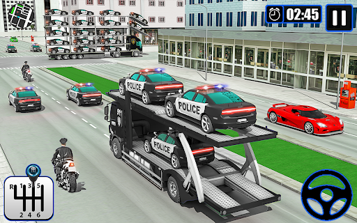 اسکرین شات 2 بازی Police Cargo Transporter Truck