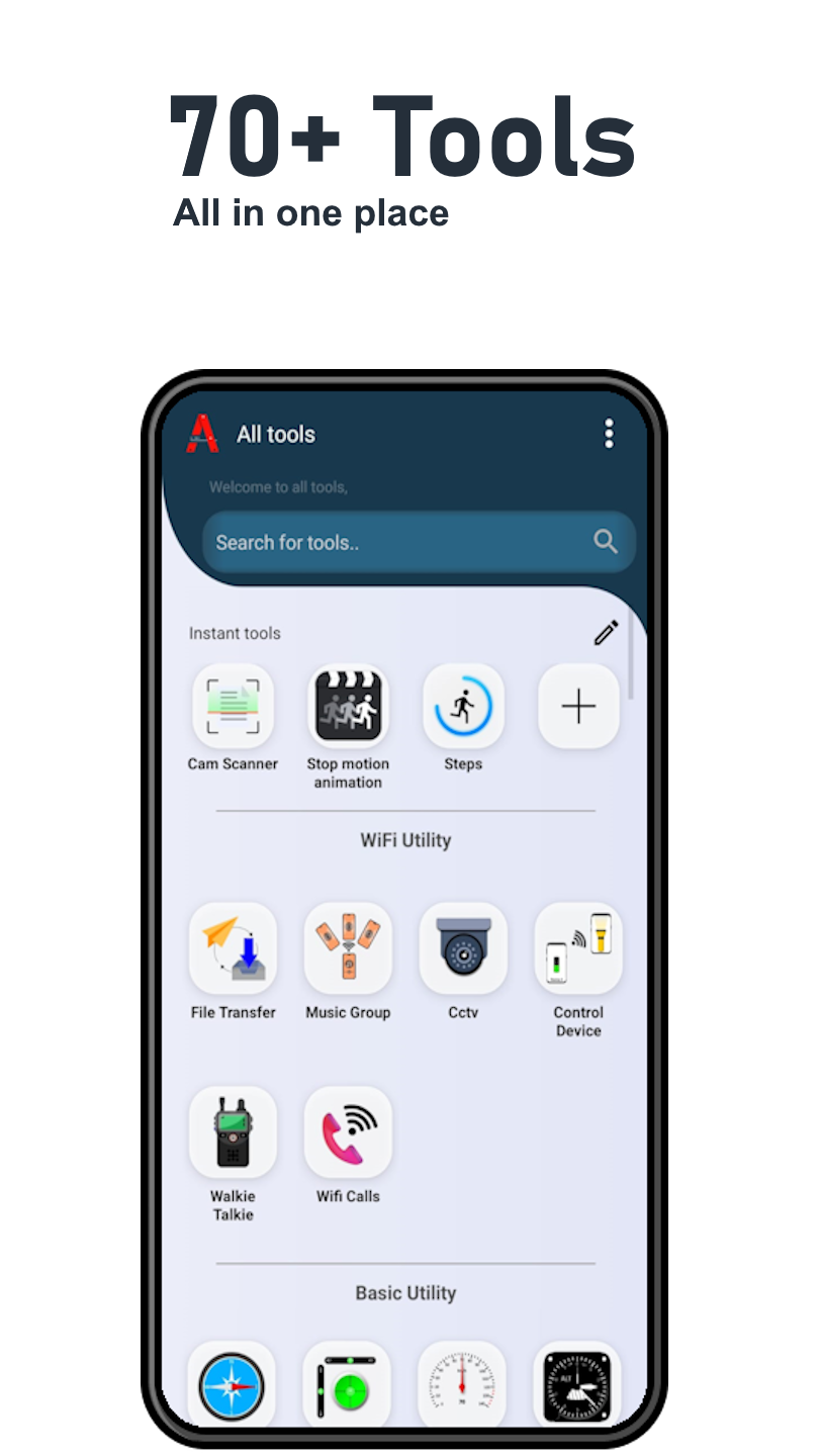 اسکرین شات 1 برنامه All tools