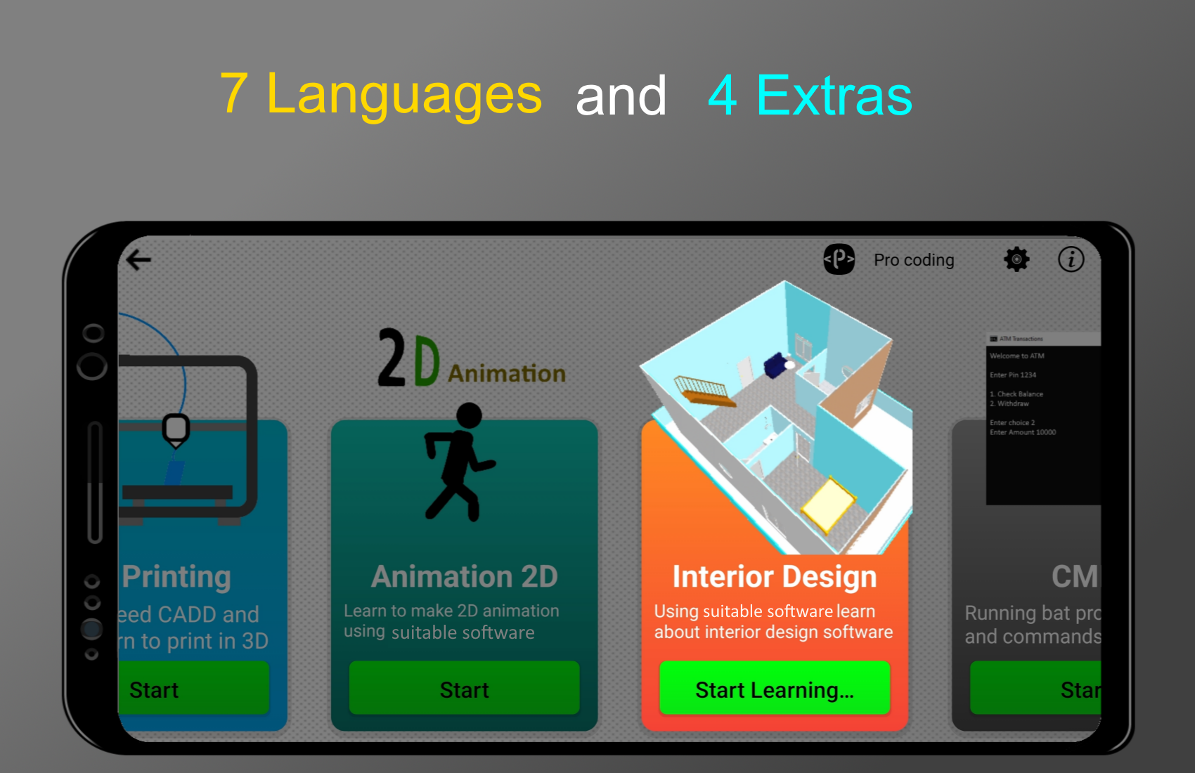اسکرین شات 3 برنامه Pro coding