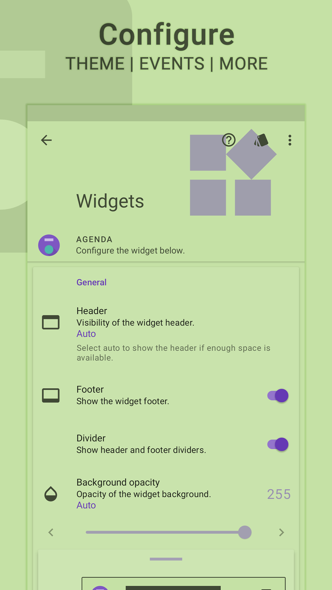 اسکرین شات 7 برنامه Everyday | Calendar Widget