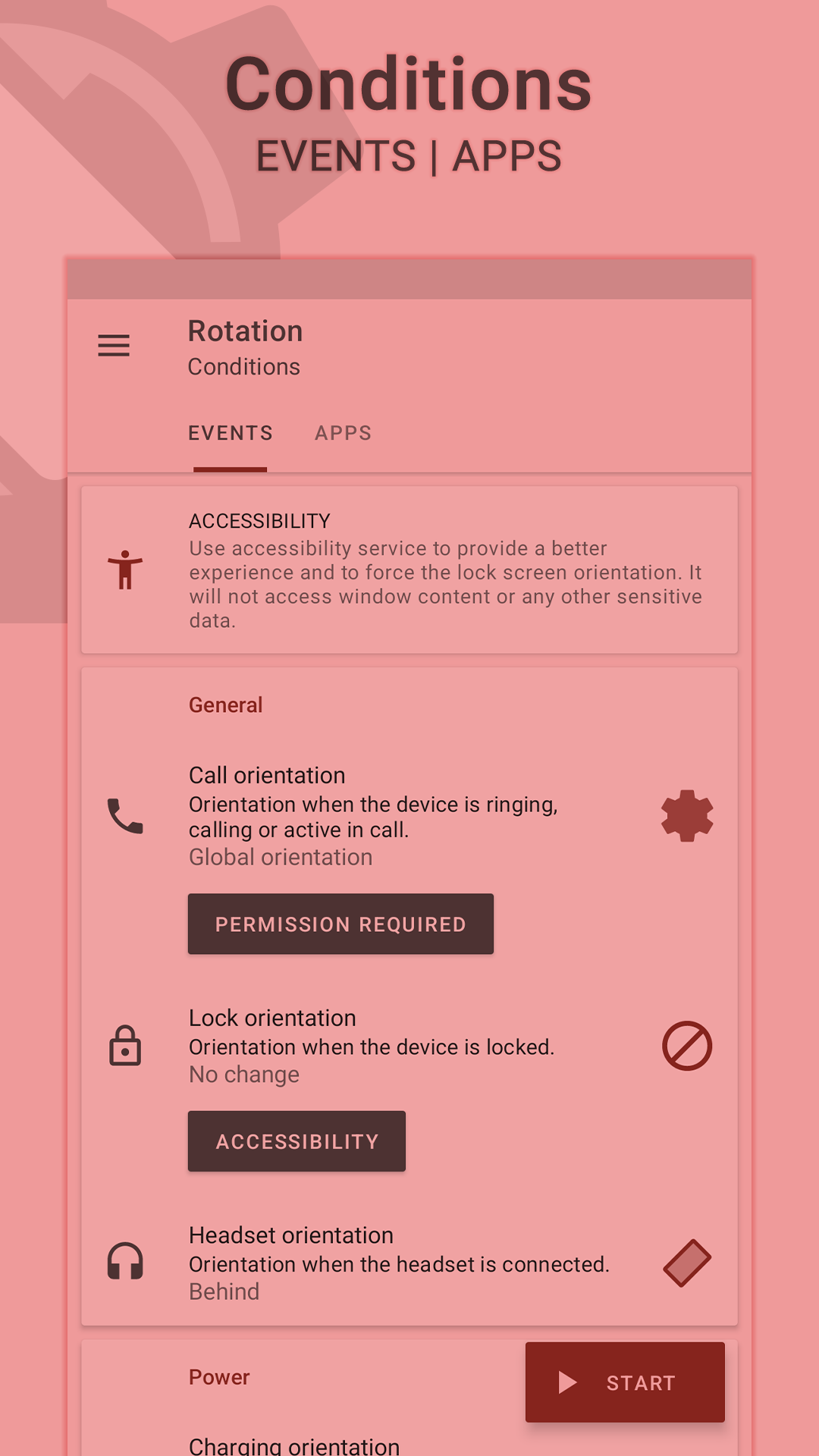 اسکرین شات 3 برنامه Rotation | Orientation Manager