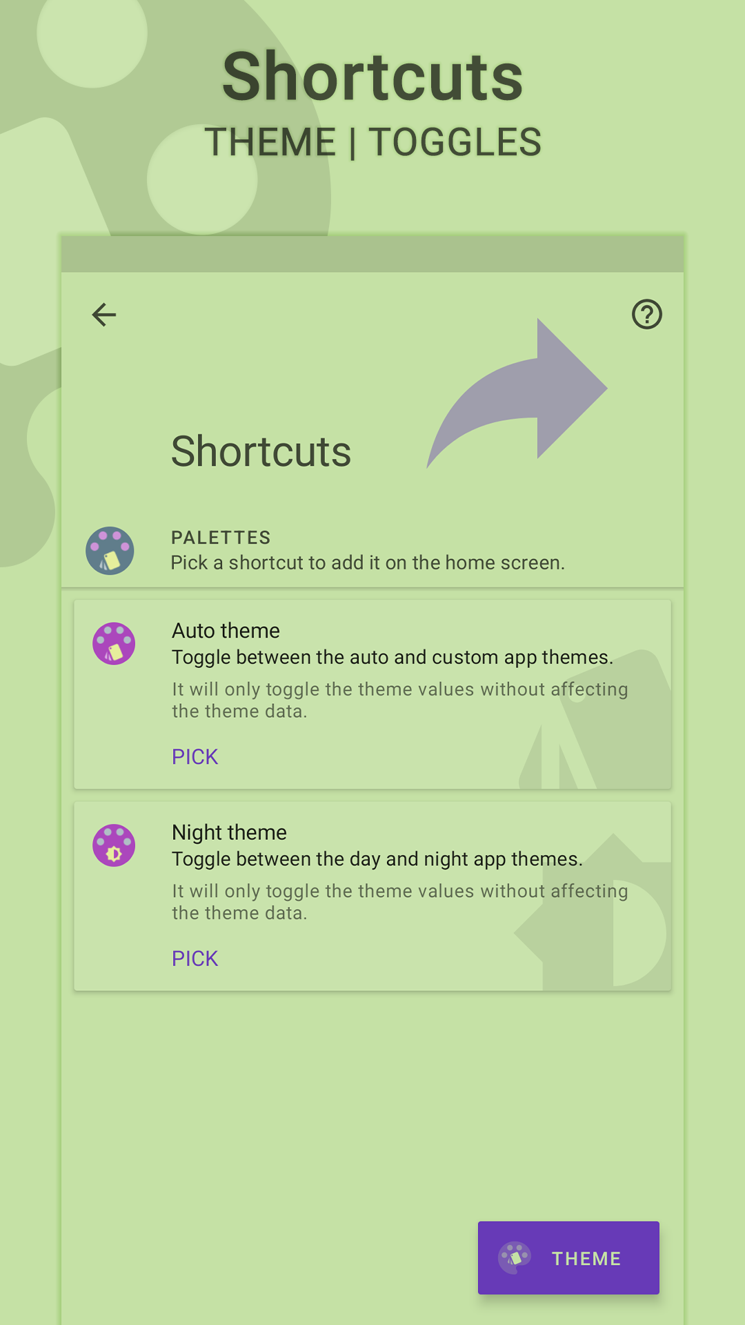 اسکرین شات 6 برنامه Palettes | Theme Manager