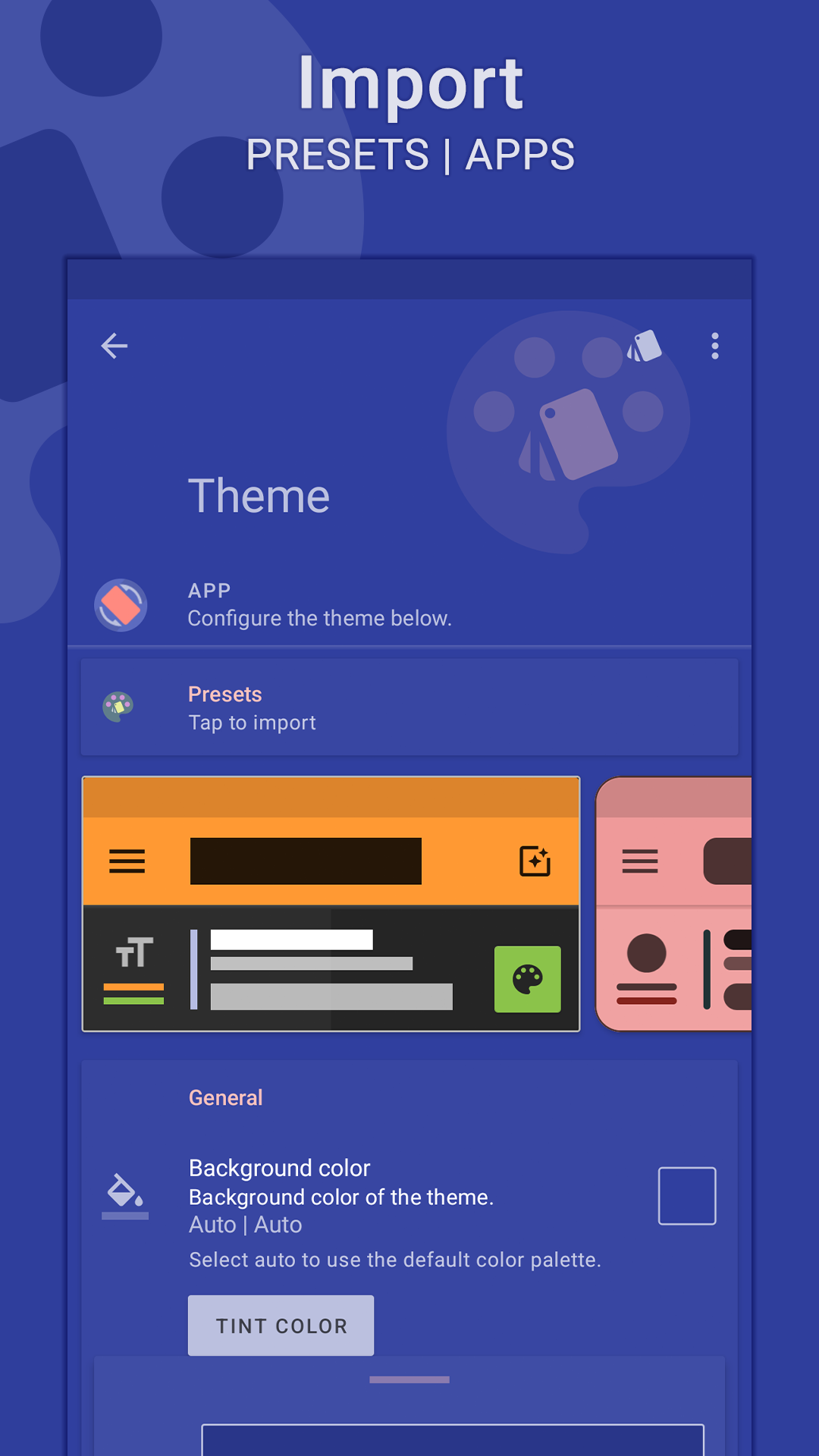 اسکرین شات 3 برنامه Palettes | Theme Manager