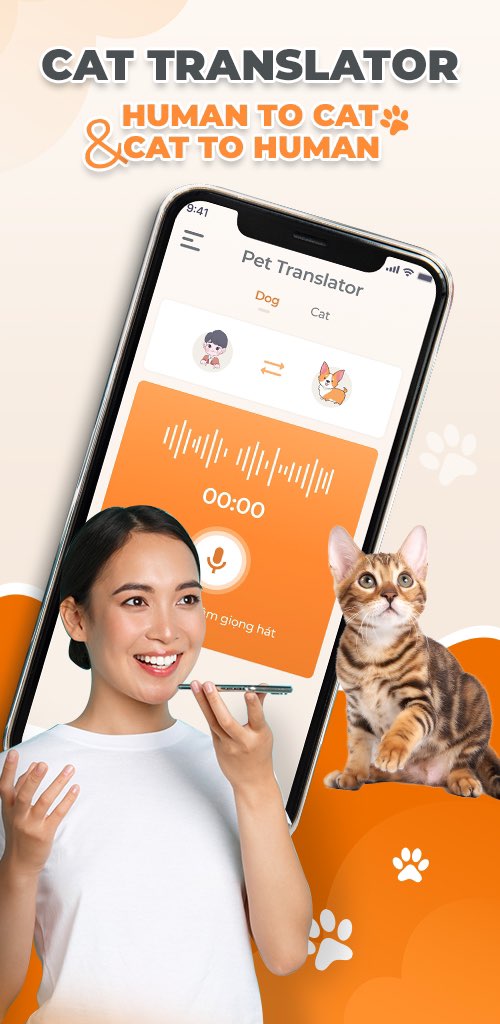اسکرین شات 3 برنامه Cat & Dog Translator Prank App