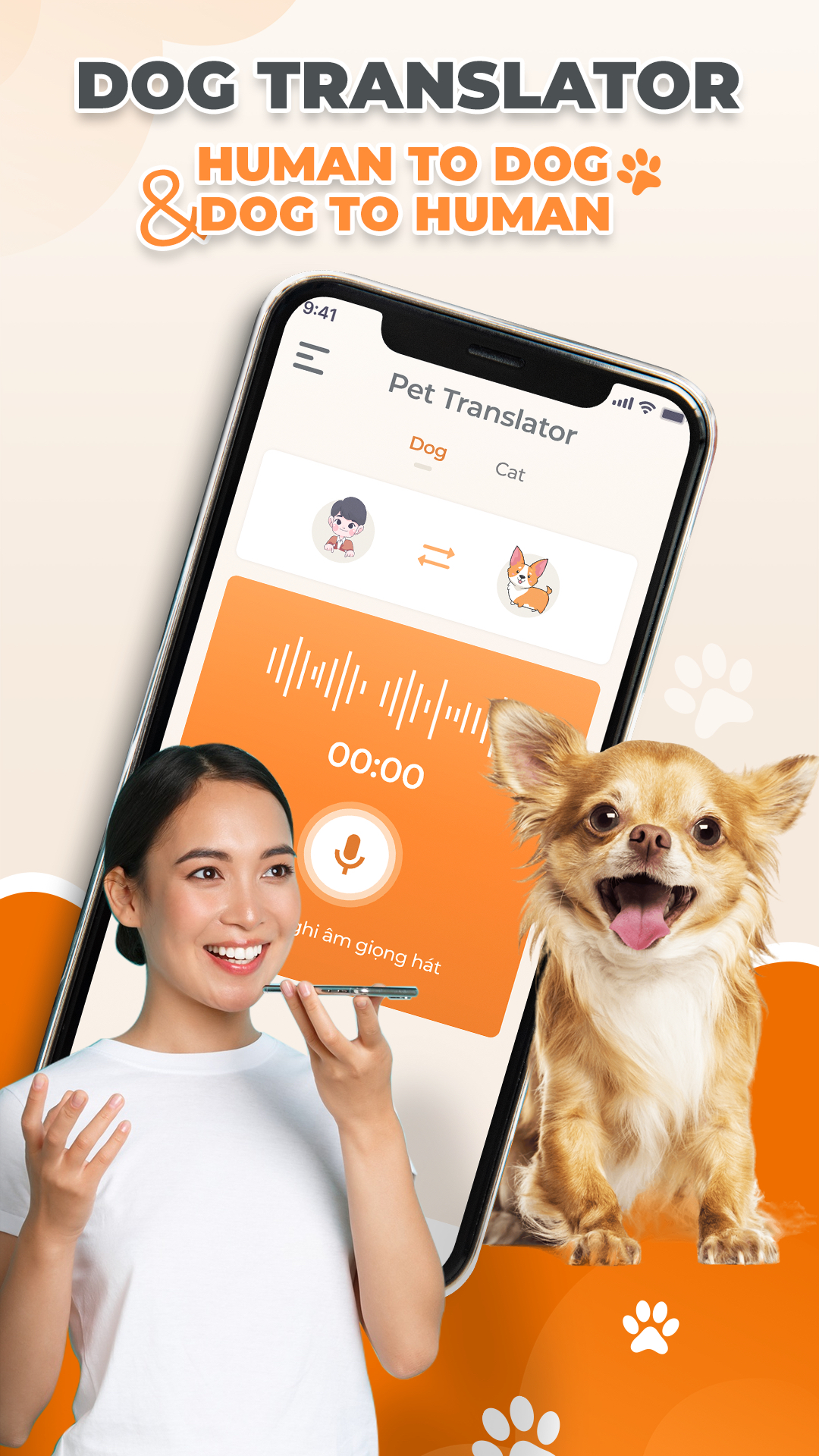 اسکرین شات 2 برنامه Cat & Dog Translator Prank App