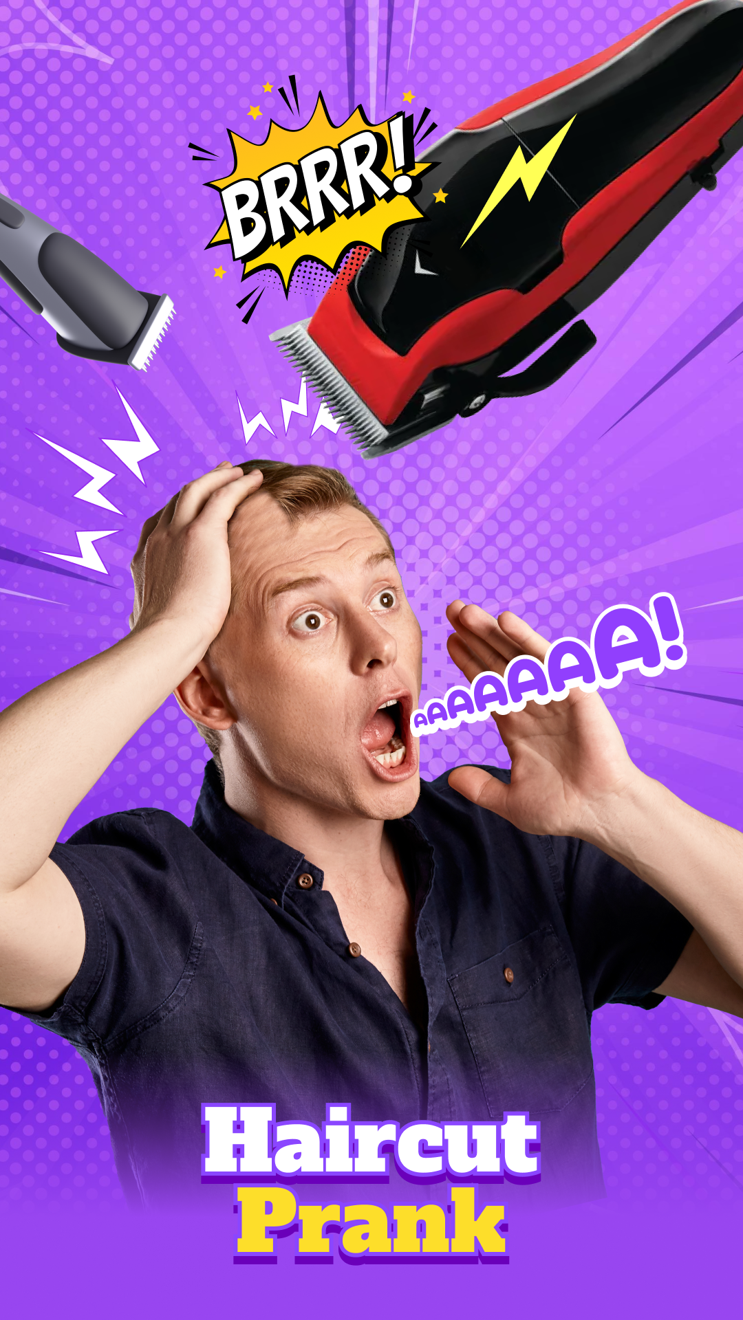 اسکرین شات 1 برنامه Prank Sounds: Haircut & Taser