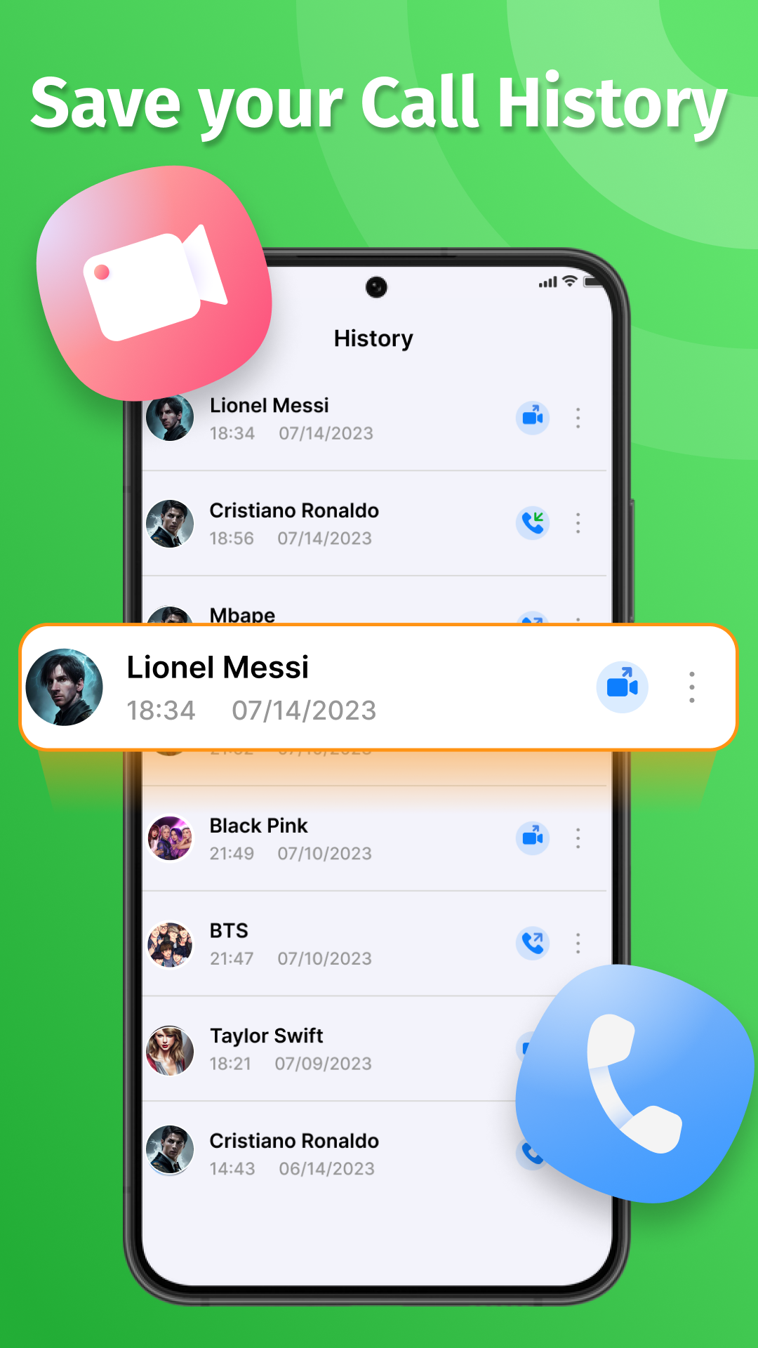 اسکرین شات 7 برنامه Fake Call Video - Prank Call