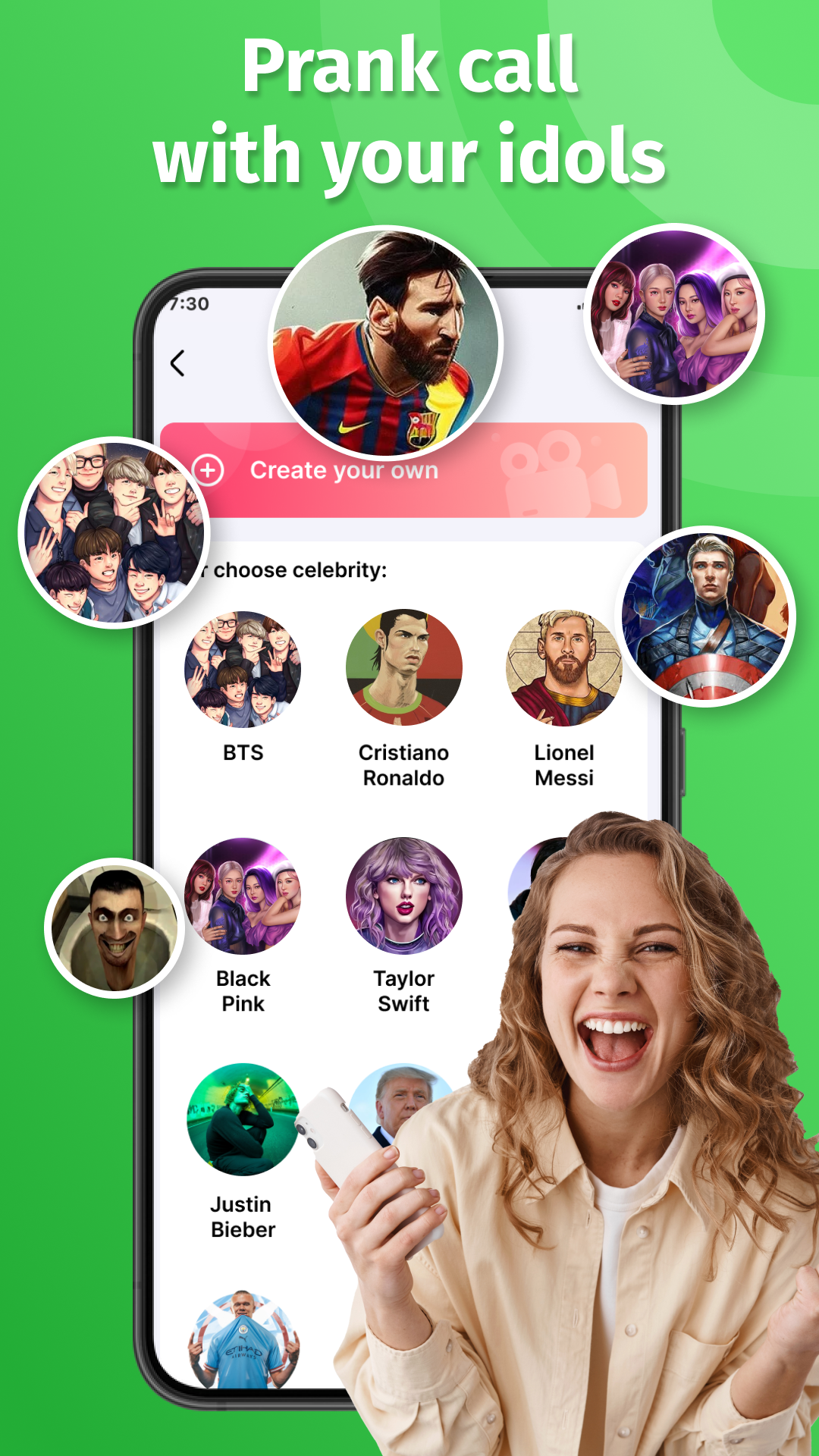 اسکرین شات 2 برنامه Fake Call Video - Prank Call