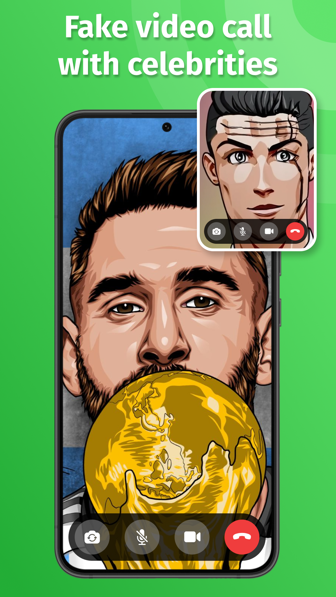 اسکرین شات 1 برنامه Fake Call Video - Prank Call