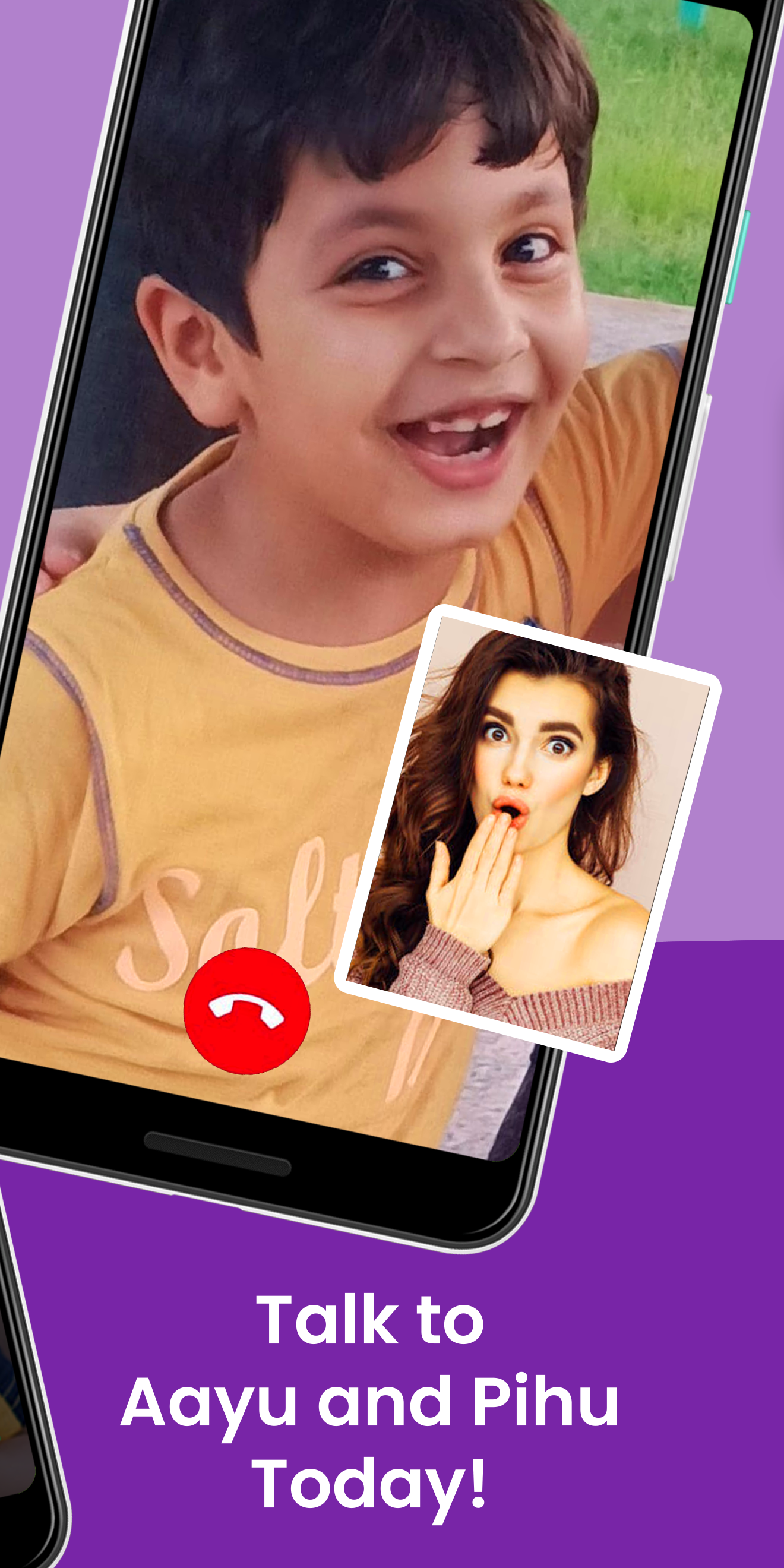 اسکرین شات 2 برنامه Aayu and Pihu fake Call & Chat