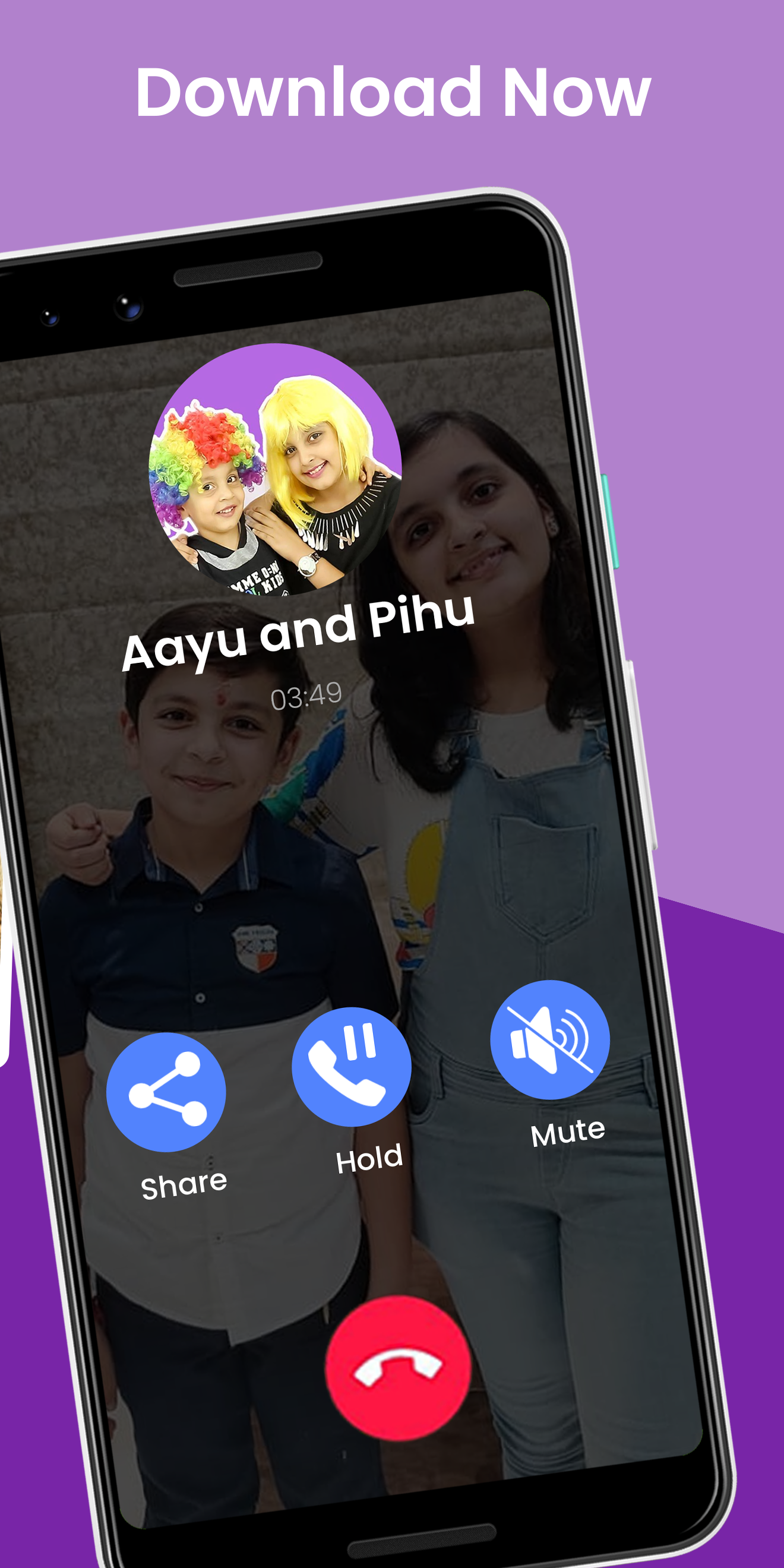 اسکرین شات 7 برنامه Aayu and Pihu fake Call & Chat