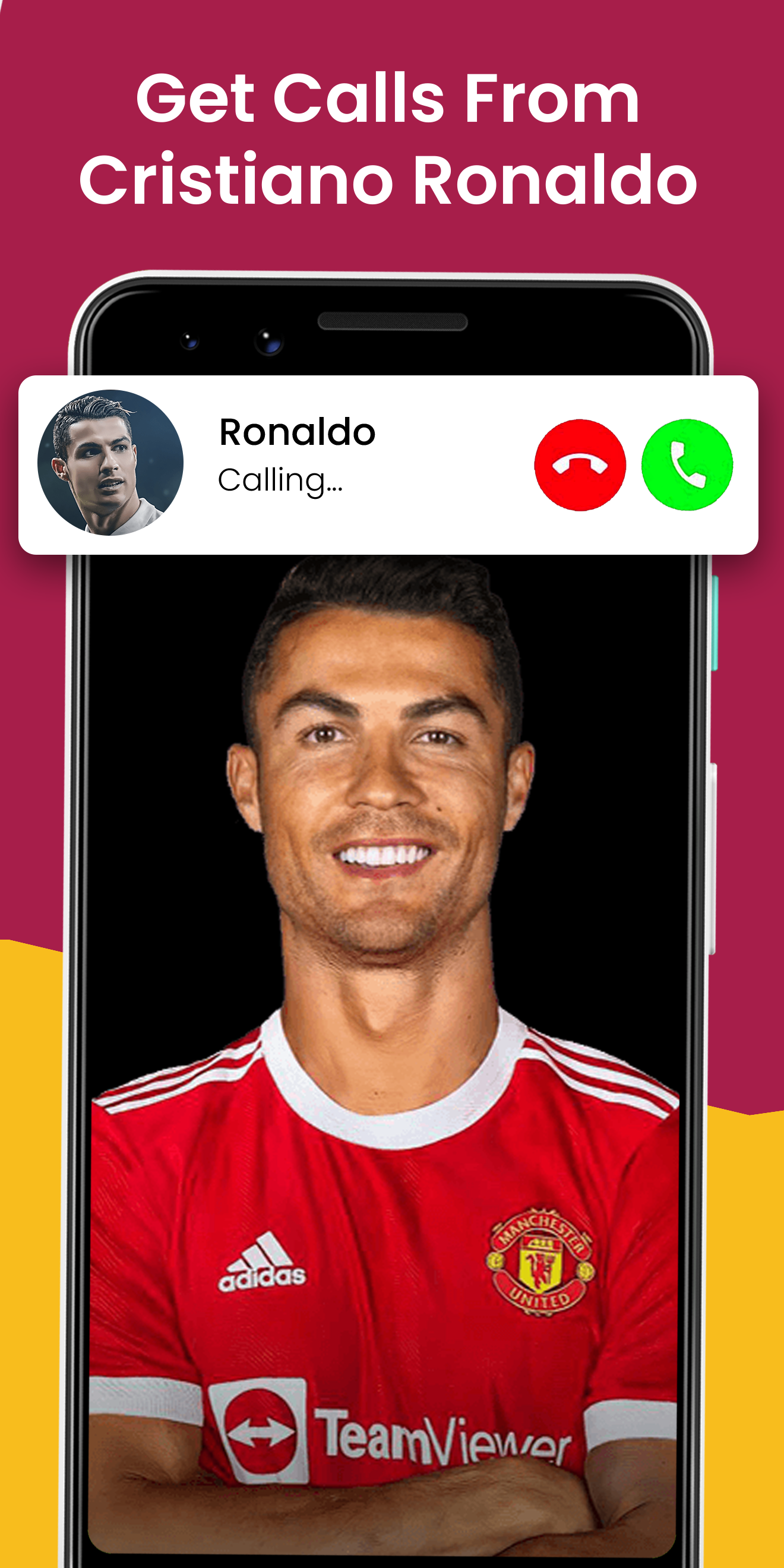 اسکرین شات 3 برنامه Cristiano Ronaldo Call & Chat