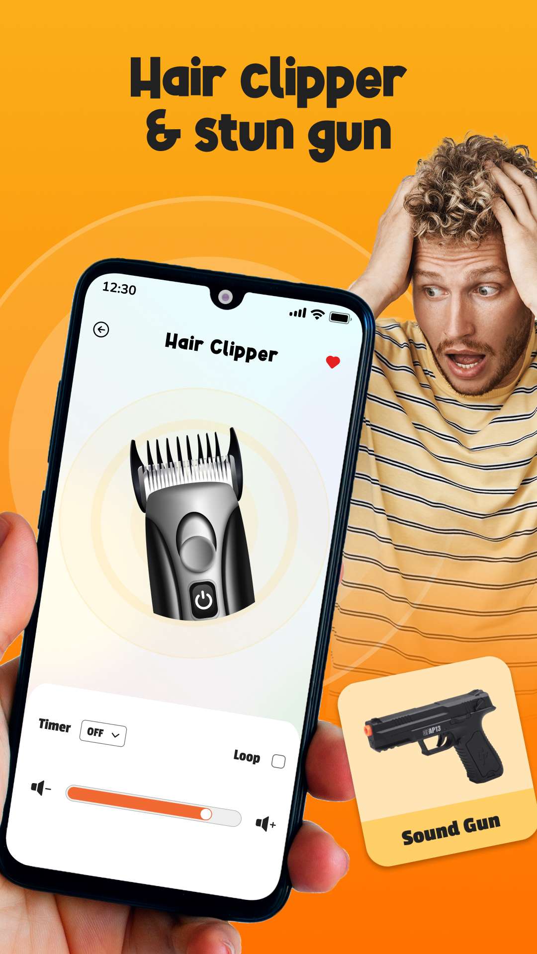 اسکرین شات 3 برنامه Haircut prank, air horn & fart