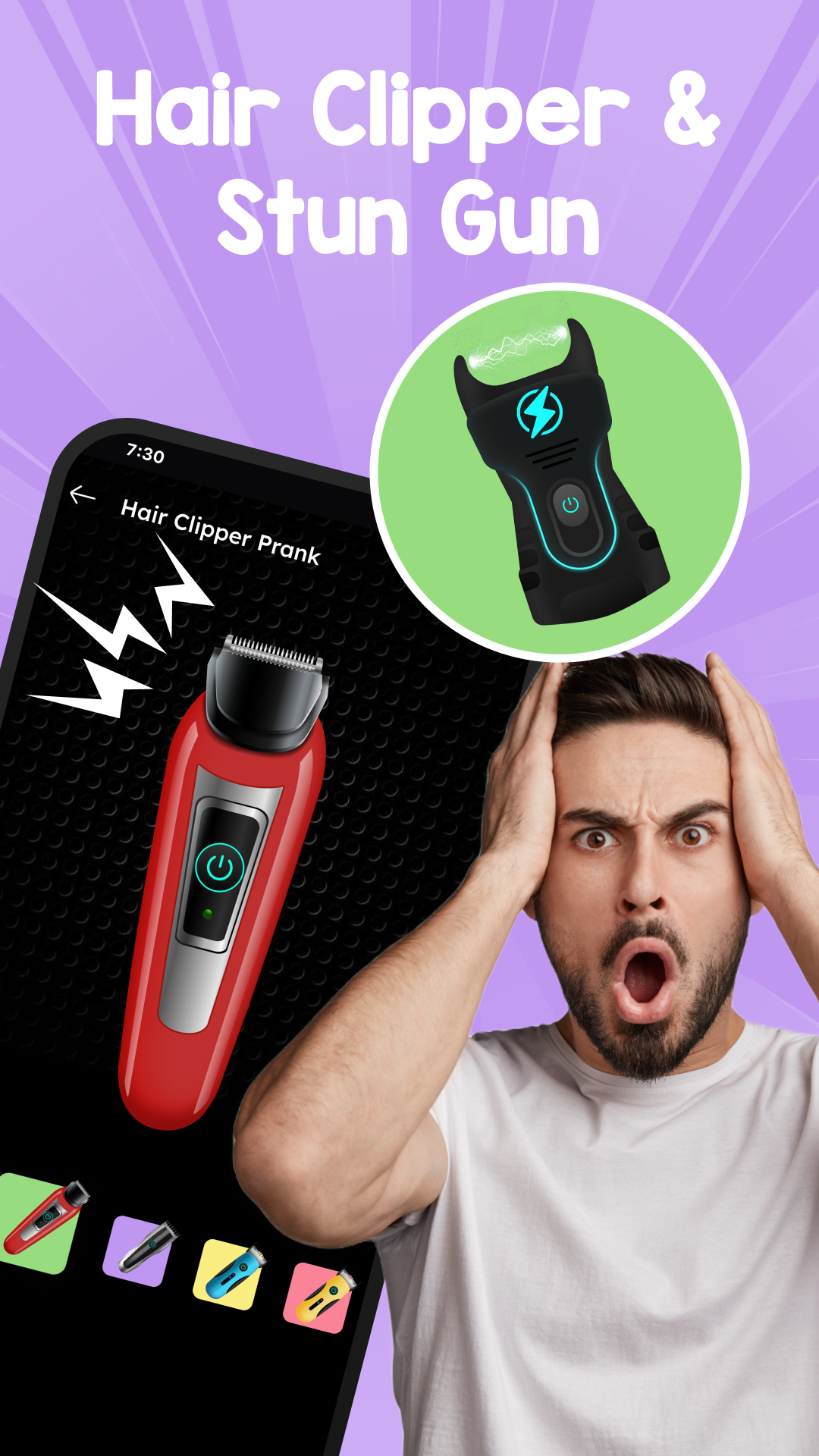 اسکرین شات 3 برنامه Haircut Prank: Meme & Fart App