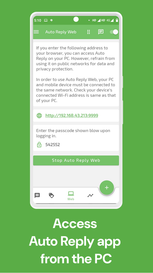 اسکرین شات 5 برنامه Auto Respond ALL social media