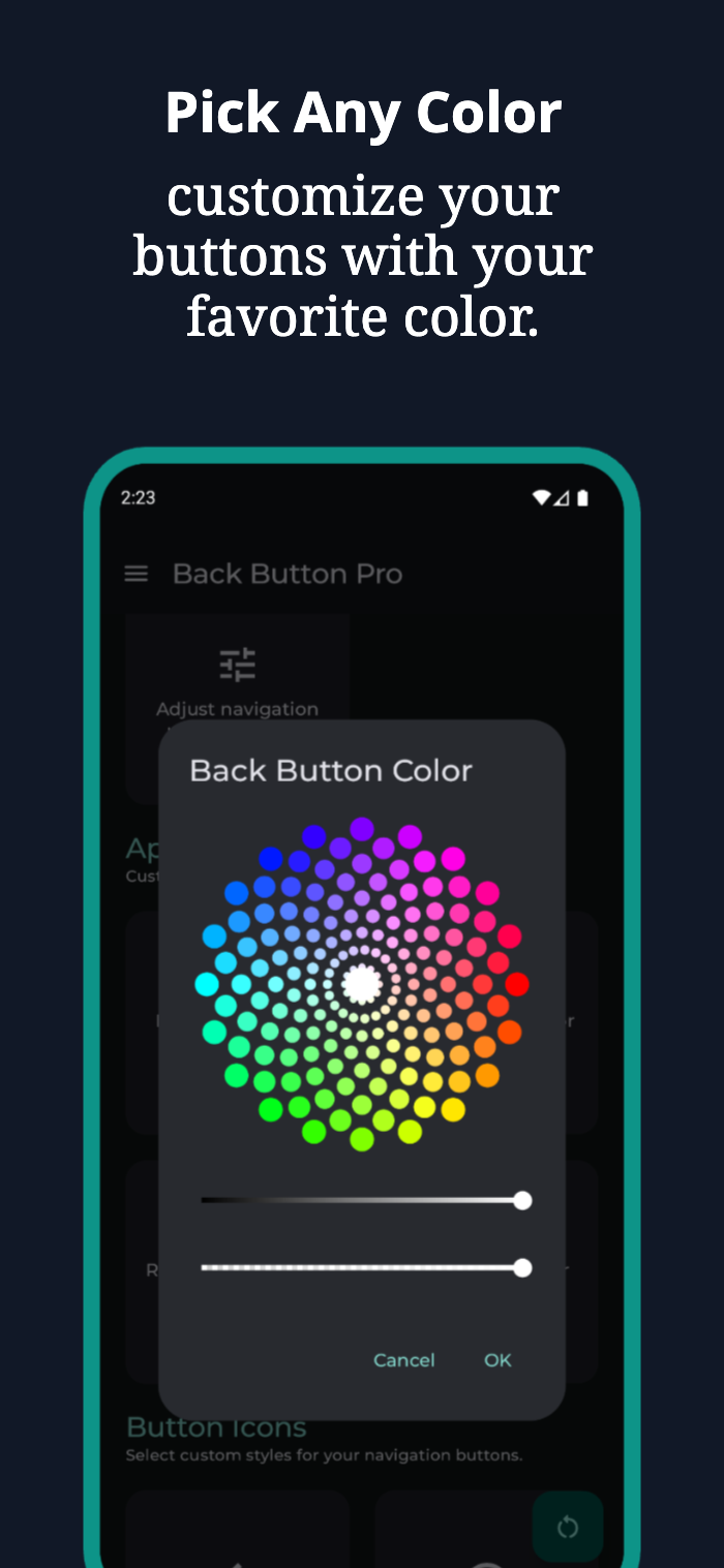 اسکرین شات 4 برنامه Soft Keys – Back Button Pro