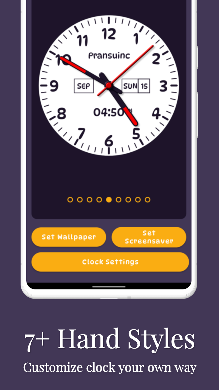 اسکرین شات 4 برنامه Clock Live Wallpaper