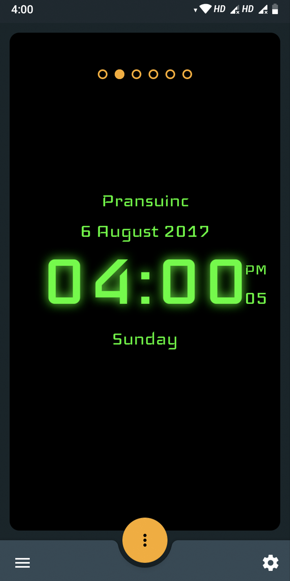 اسکرین شات 2 برنامه Digital Clock