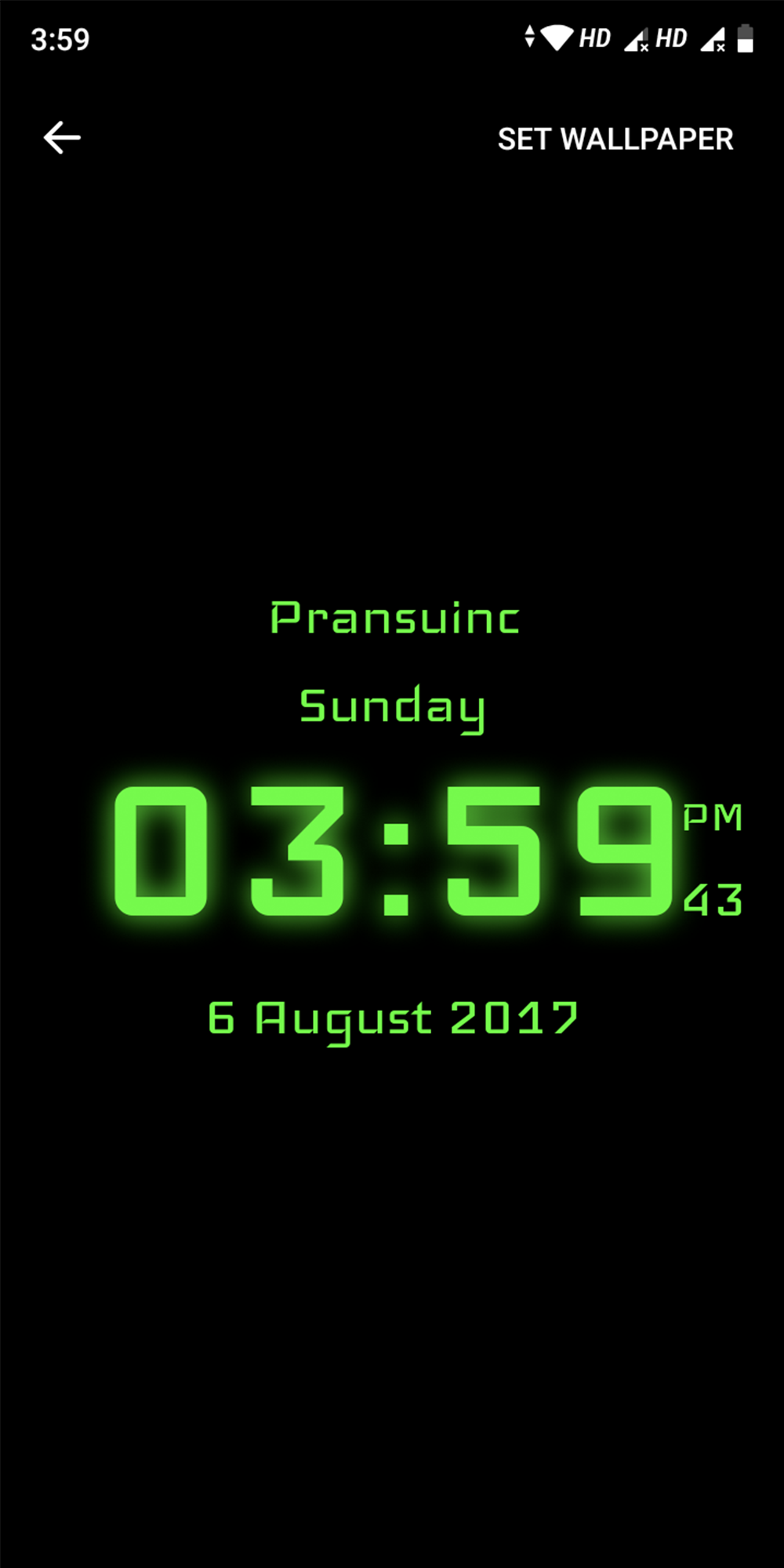 اسکرین شات 1 برنامه Digital Clock