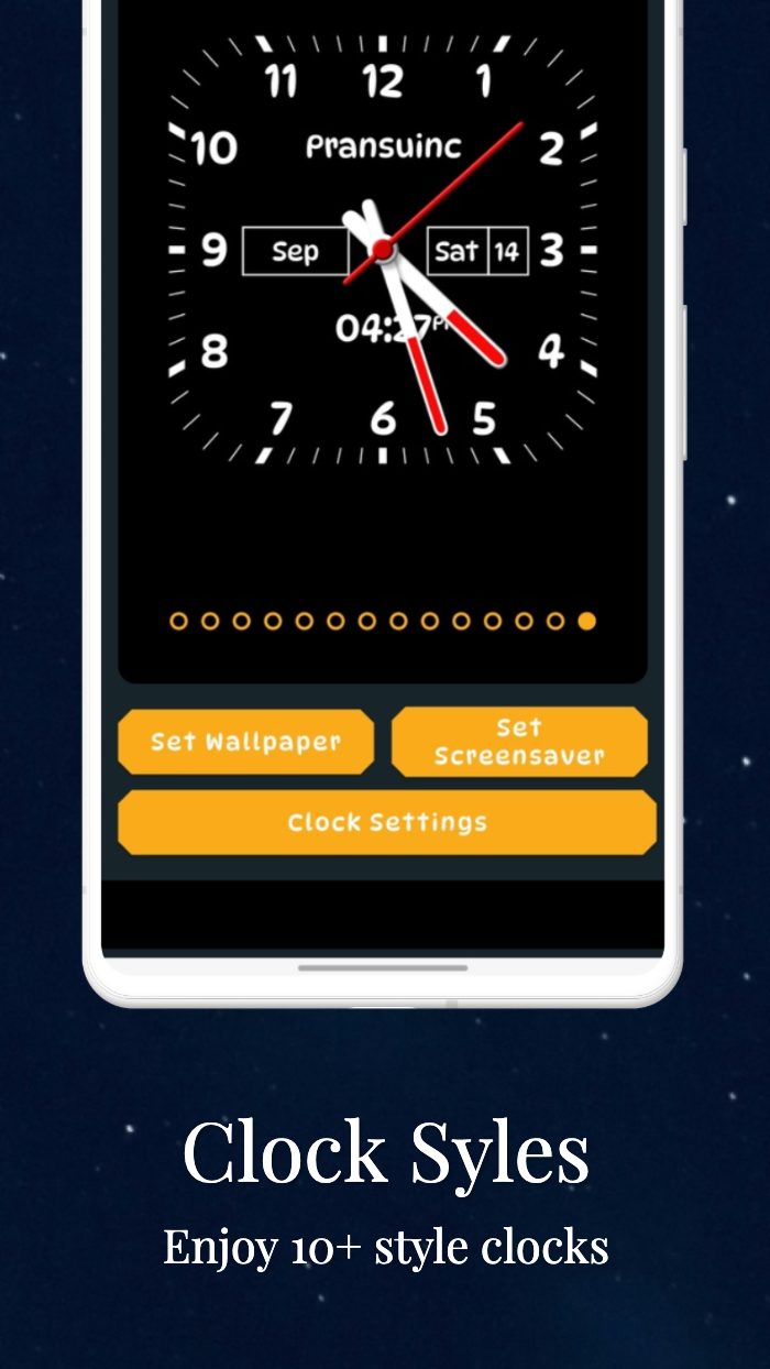 اسکرین شات 6 برنامه Night Clock