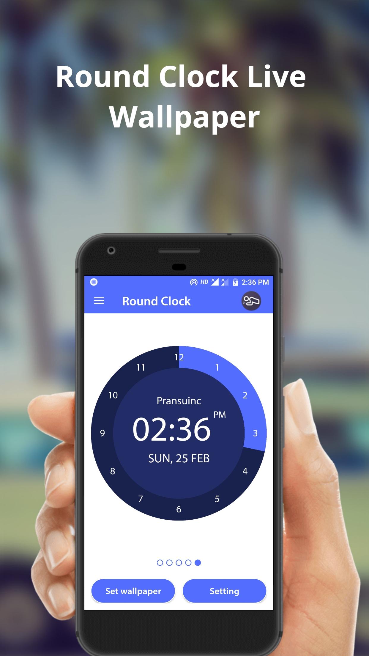اسکرین شات 4 برنامه Round Clock