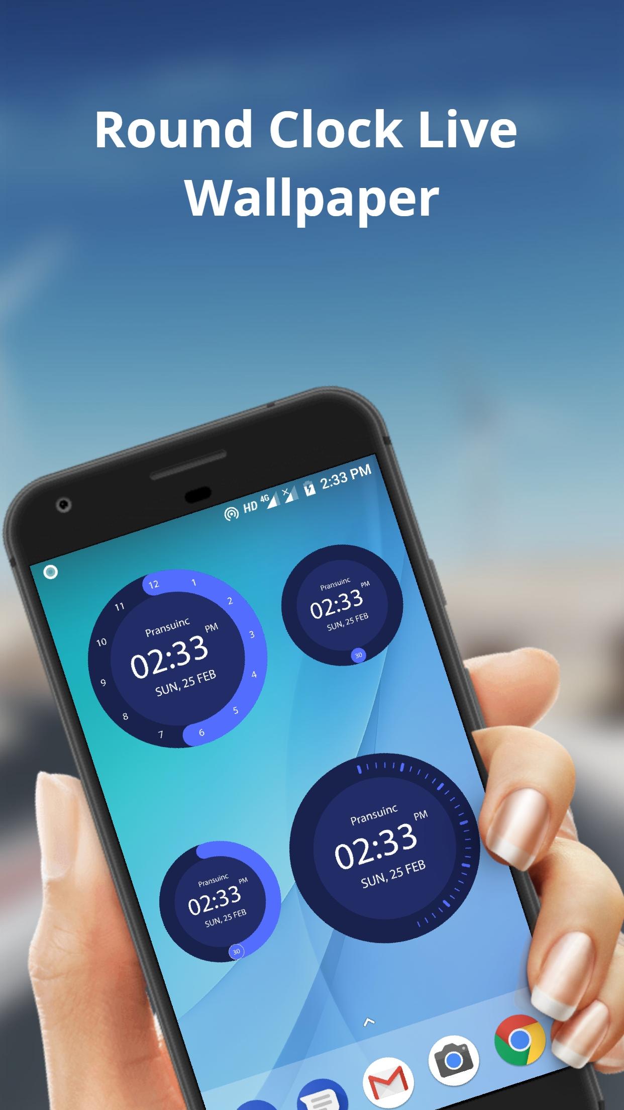 اسکرین شات 2 برنامه Round Clock