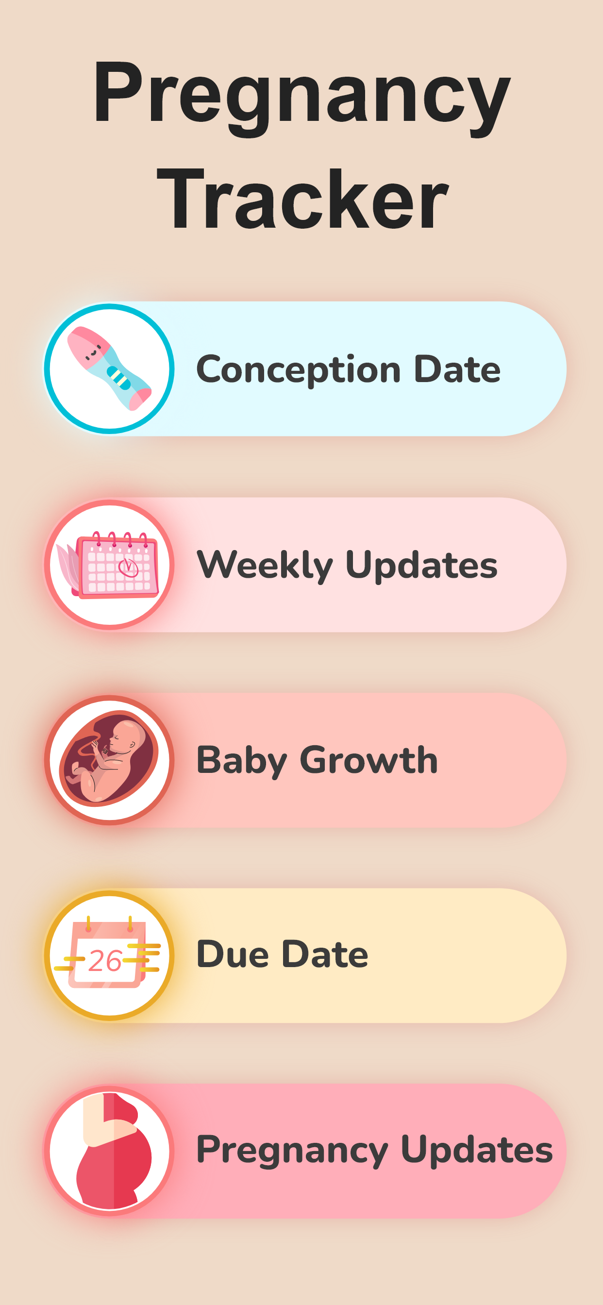 اسکرین شات 3 برنامه Pregnancy Calculator & Tracker