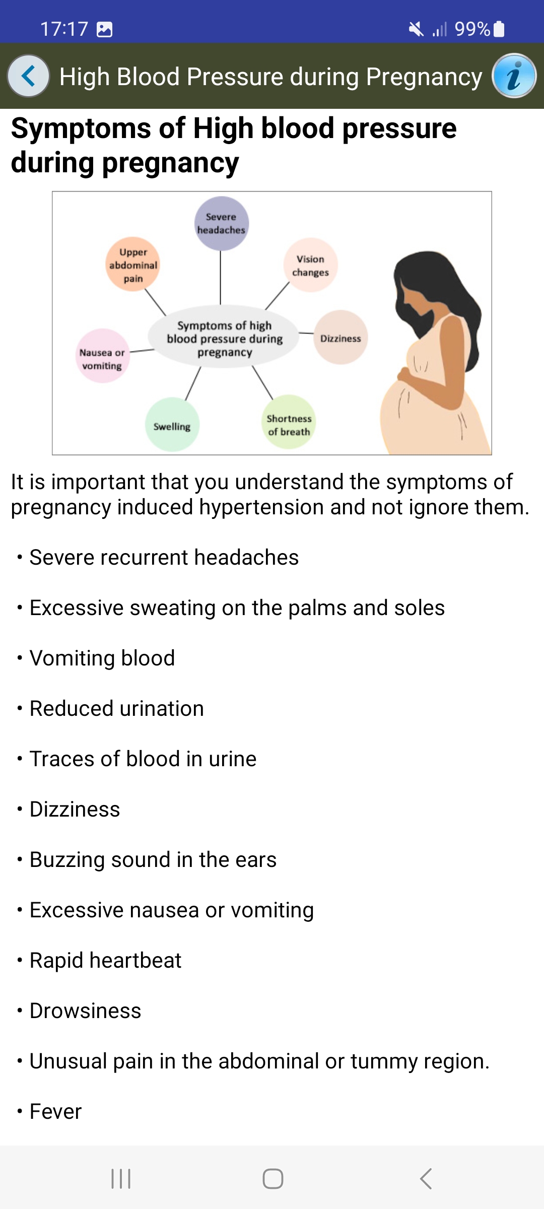 اسکرین شات 3 برنامه Pregnancy Tips Diet Nutrition