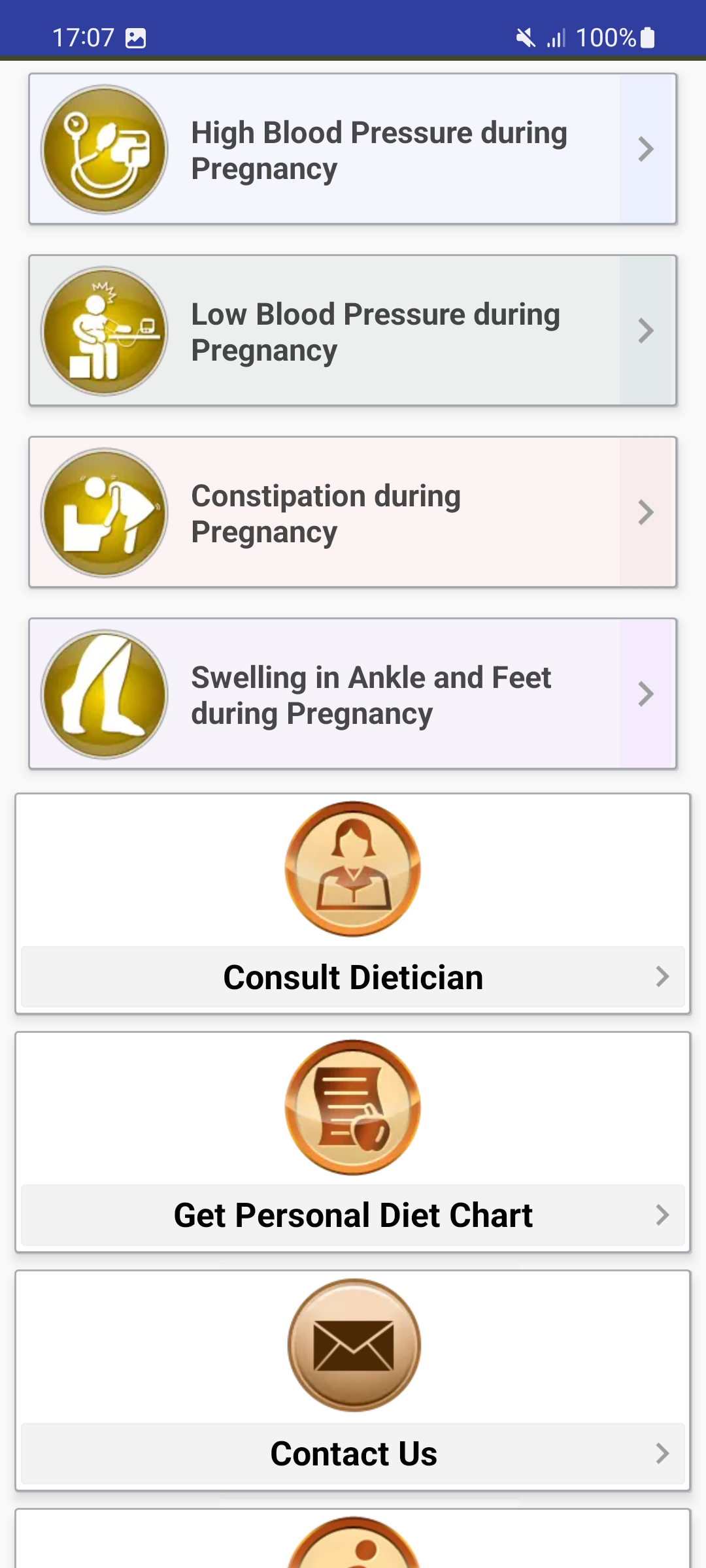 اسکرین شات 2 برنامه Pregnancy Tips Diet Nutrition